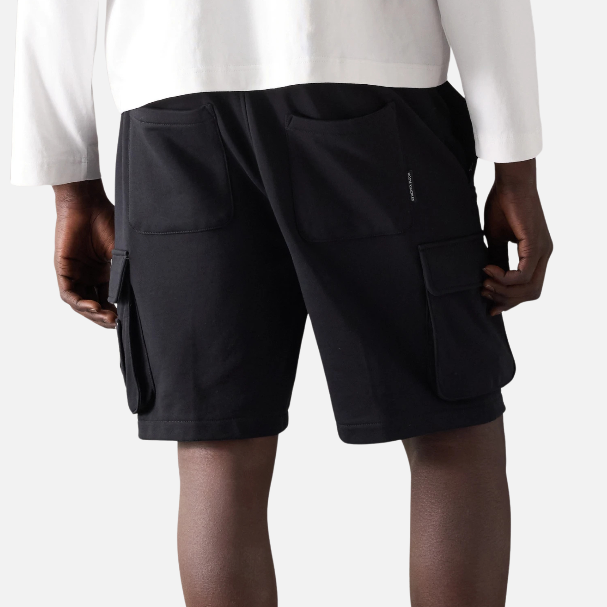 Moose Knuckles Black Hartsfield Cargo Shorts