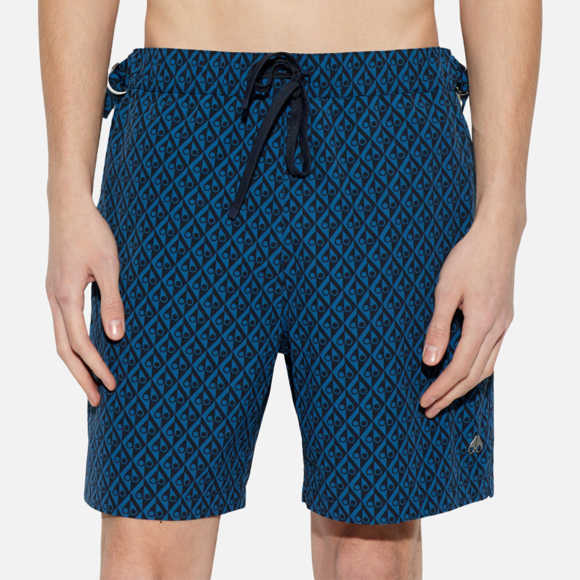 Moose Knuckles Navy Hide and Swim Shorts