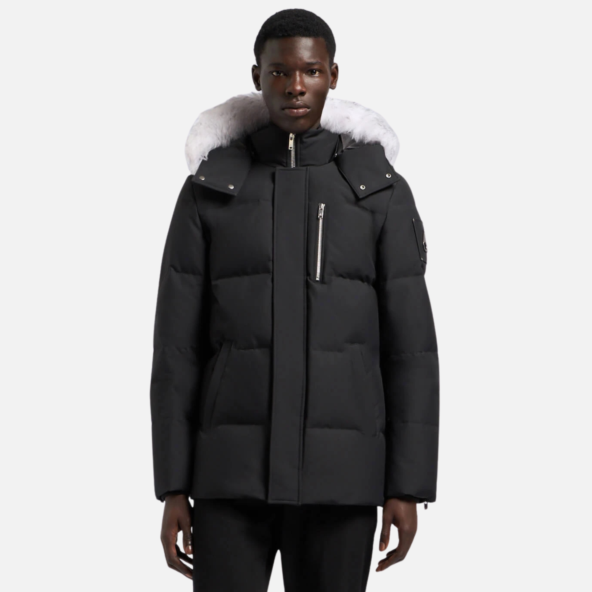 Moose Knuckles Black Cloud Shearling 3Q Jacket
