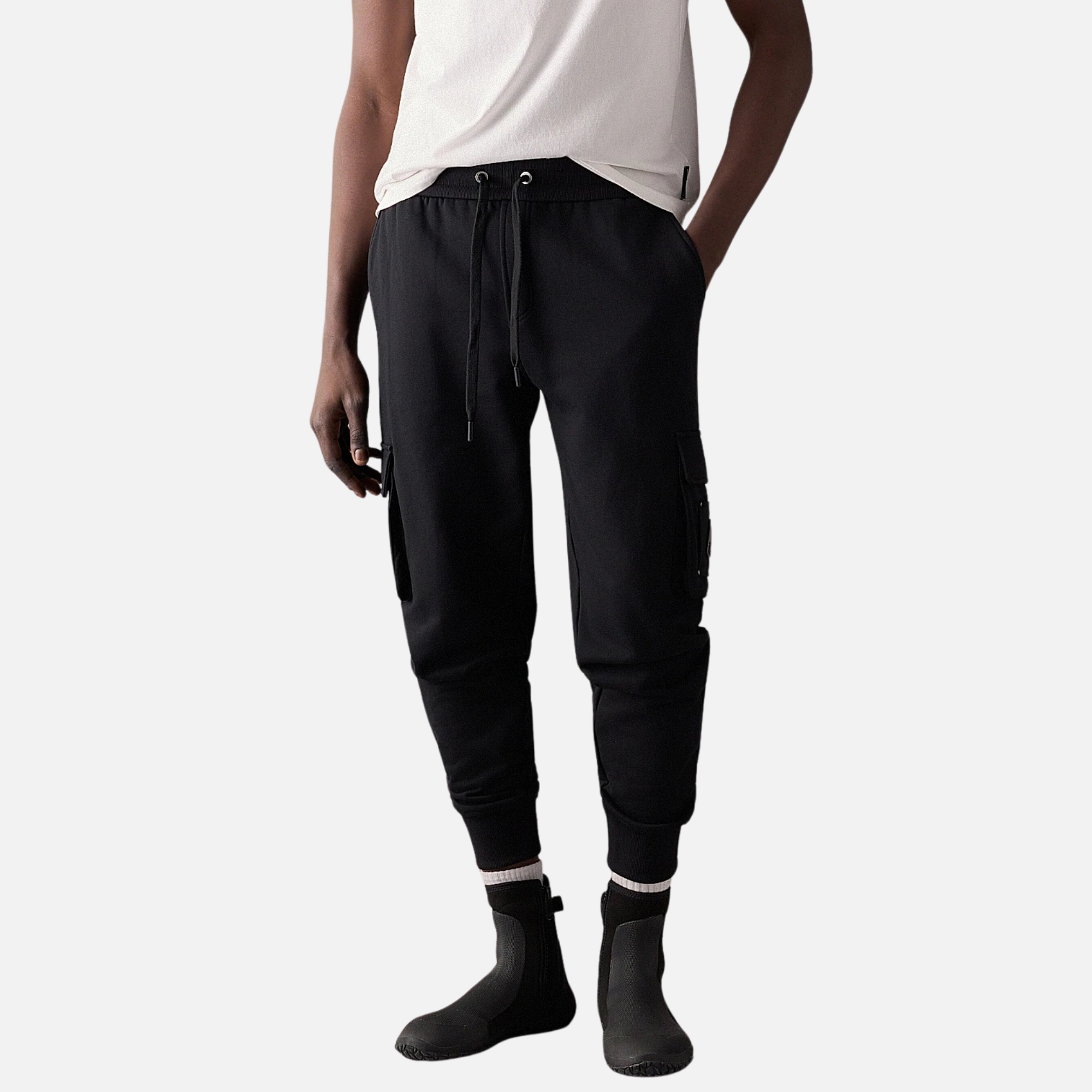 Moose Knuckles Black Hartsfield Cargo Joggers