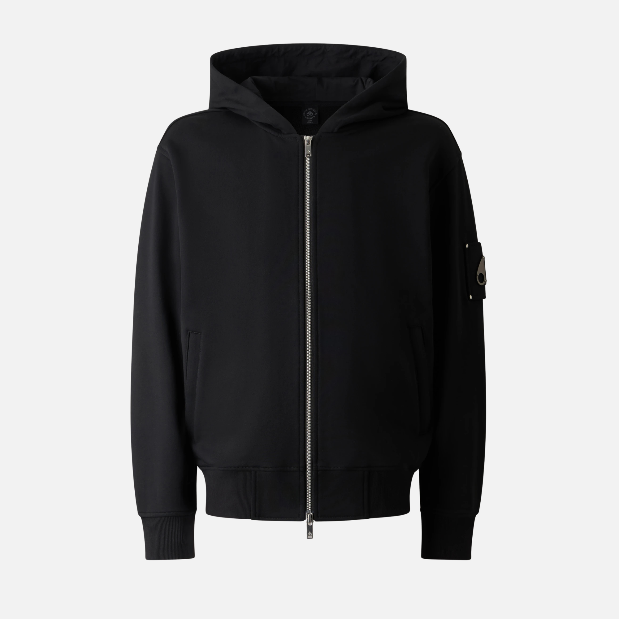 Moose Knuckles Black Hartsfield Full-Zip Hoodie