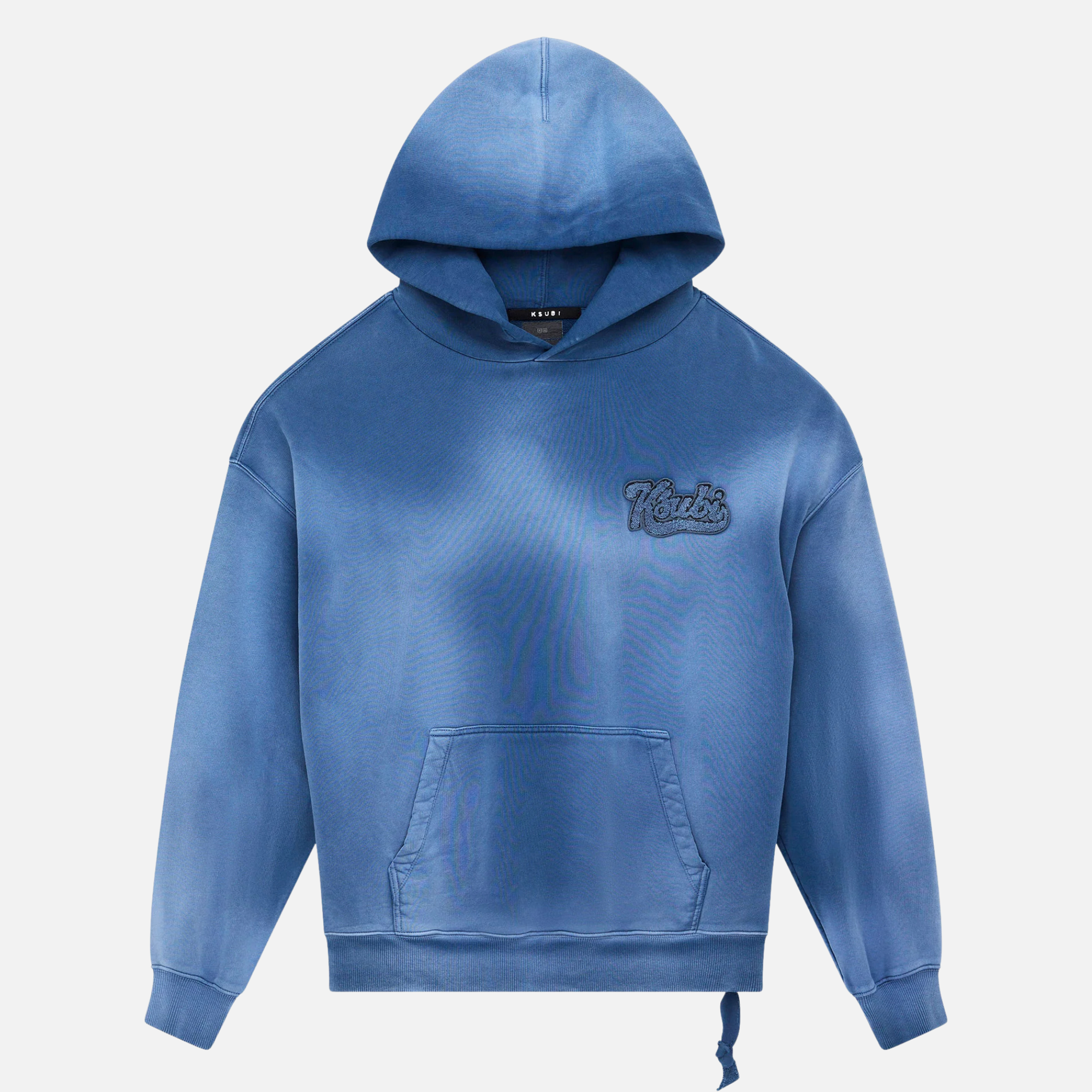 Ksubi Dark Blue Ace Ekcess Ink Fade Hoodie