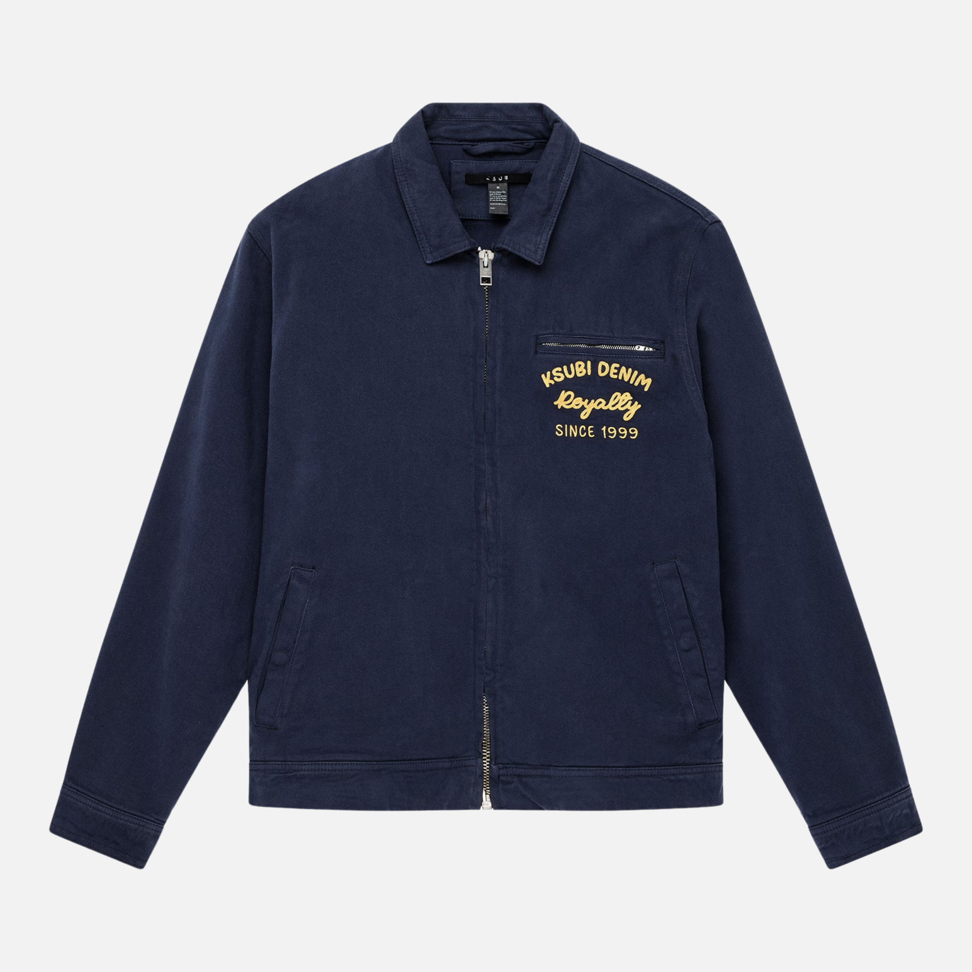 Ksubi Ink Blue Mechanik Chainstitch Jacket