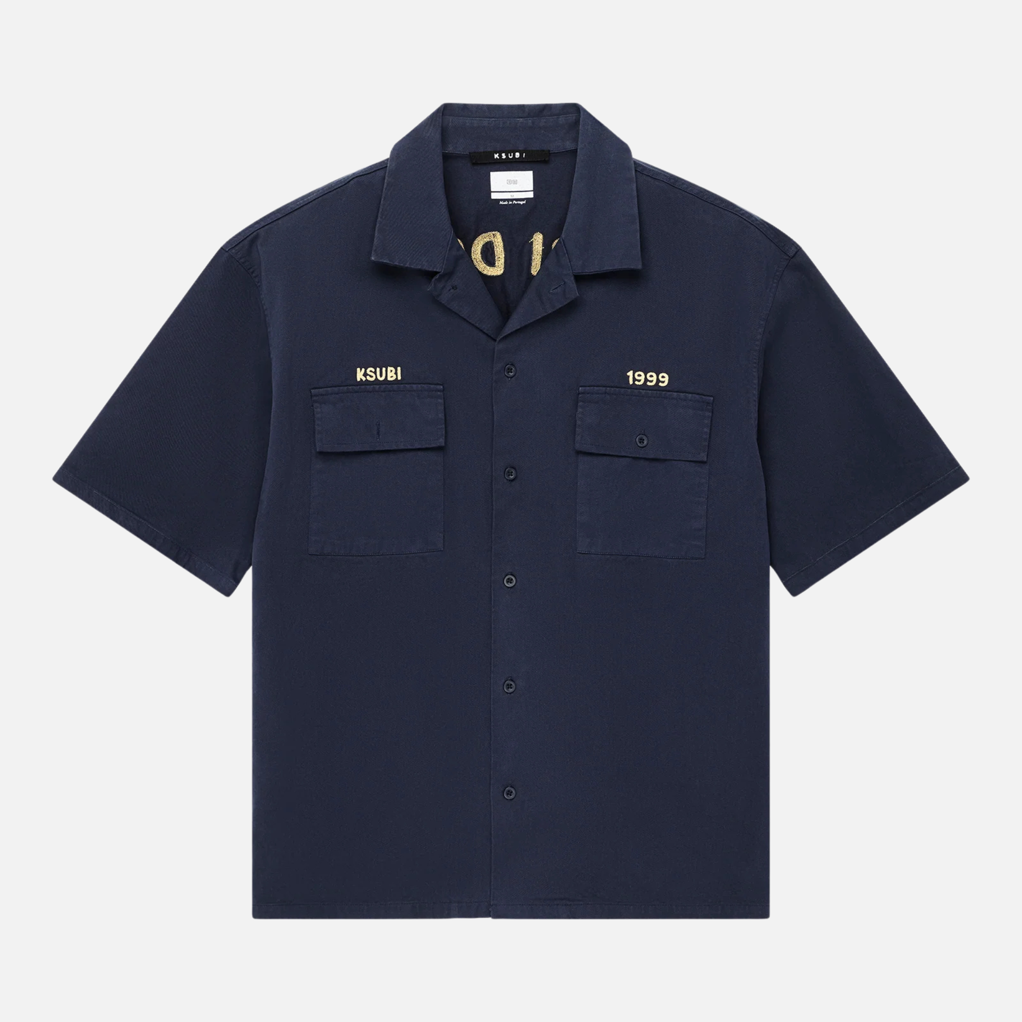 Ksubi Mekanik Boiler Ink Blue Shirt