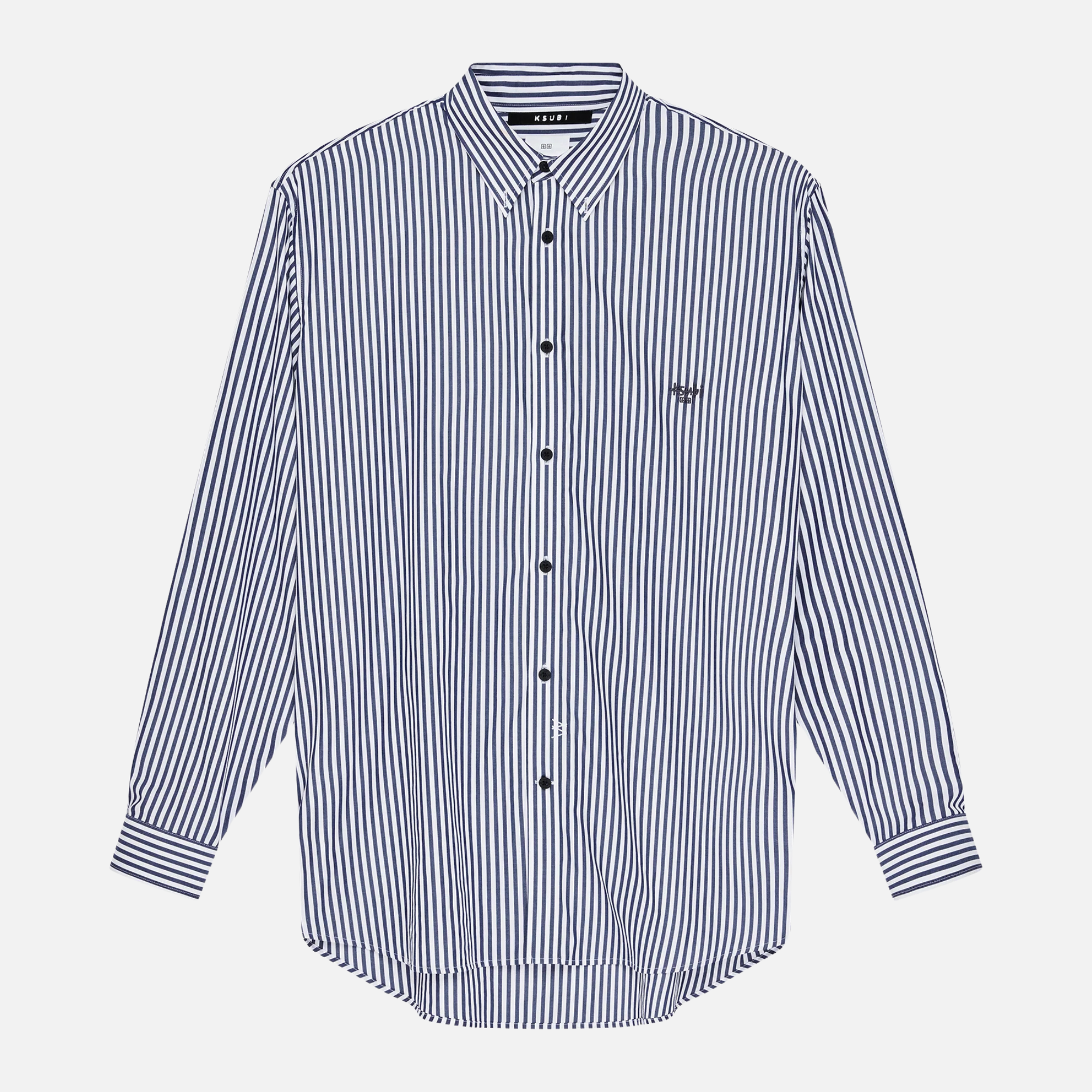 Ksubi Ksignature White Stripe Button-Down Shirt