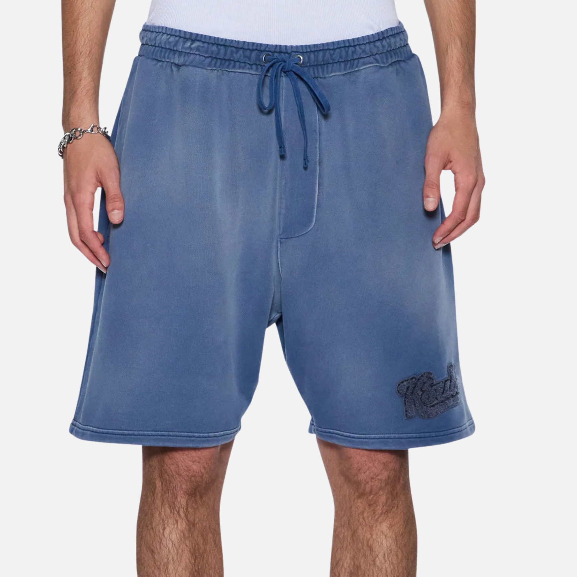 Ksubi Dark Blue Ink Fade Ace Track Shorts
