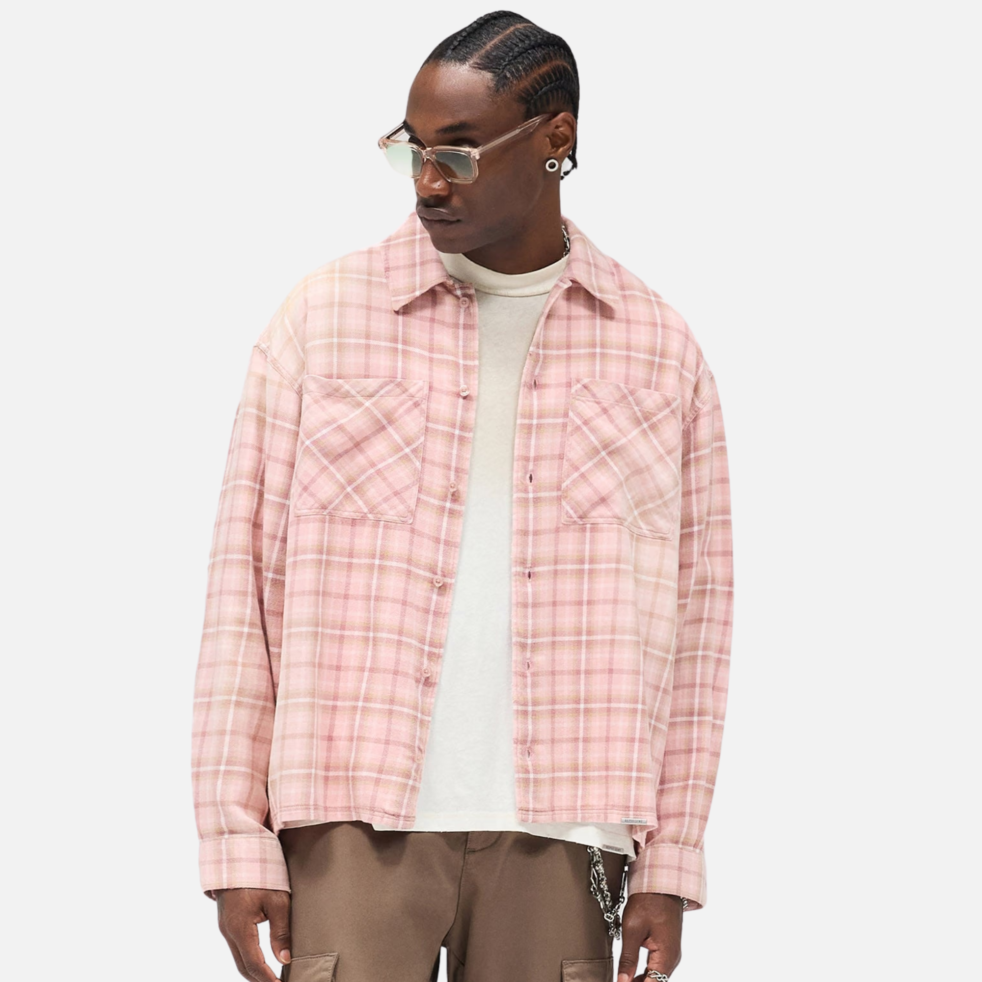 Represent Quartz Check Flannel Shirt – Puffer Reds