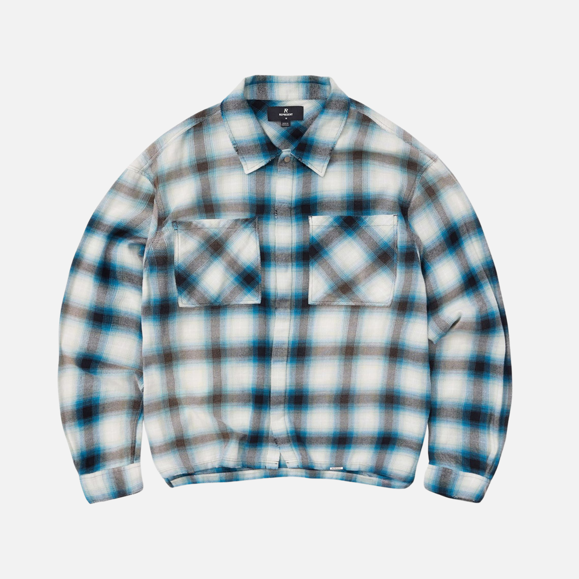 Represent Cloud Sun Bleached Flanned Shirt