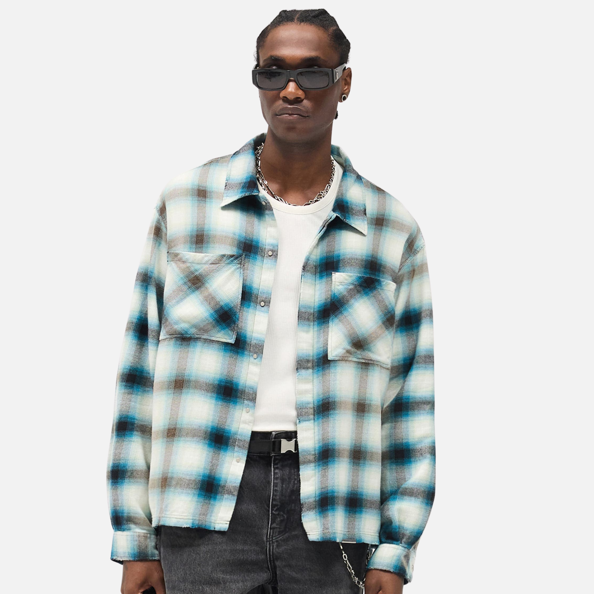 Represent Cloud Sun Bleached Flanned Shirt