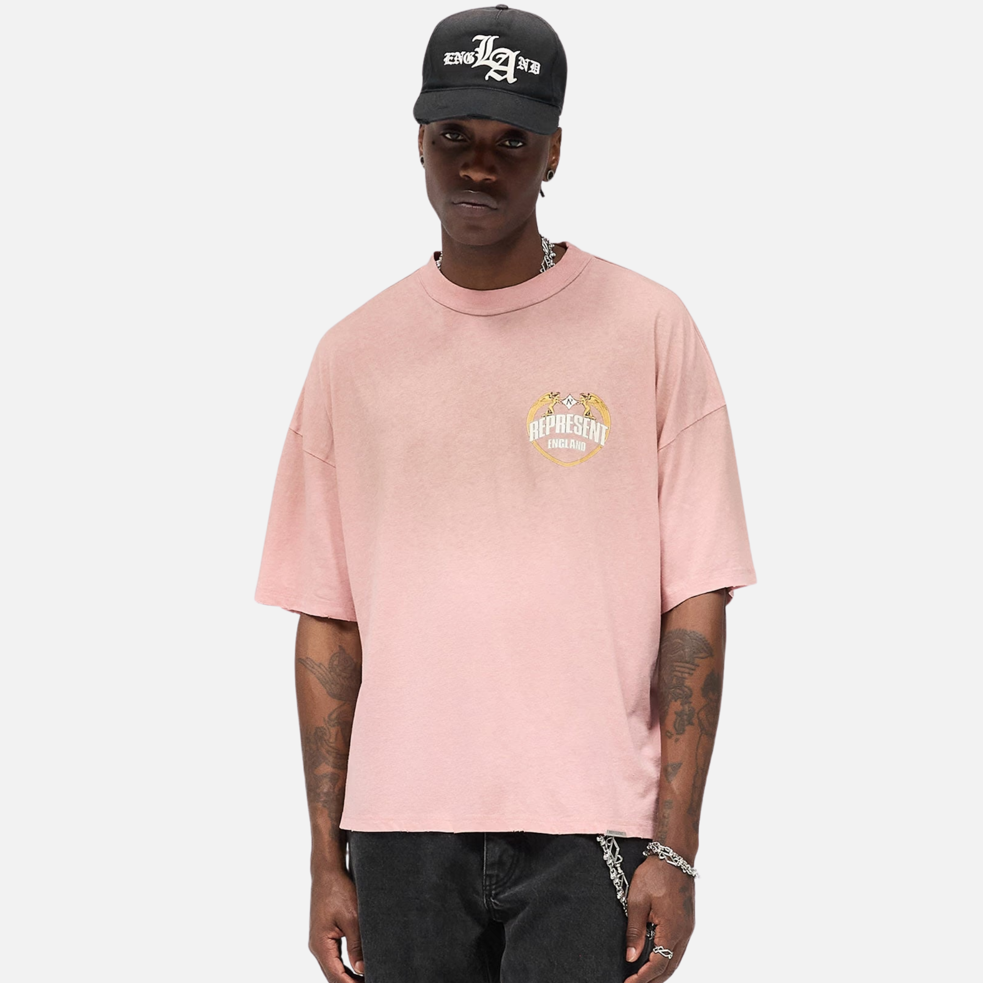 Represent Quartz Angel Border T-Shirt – Puffer Reds