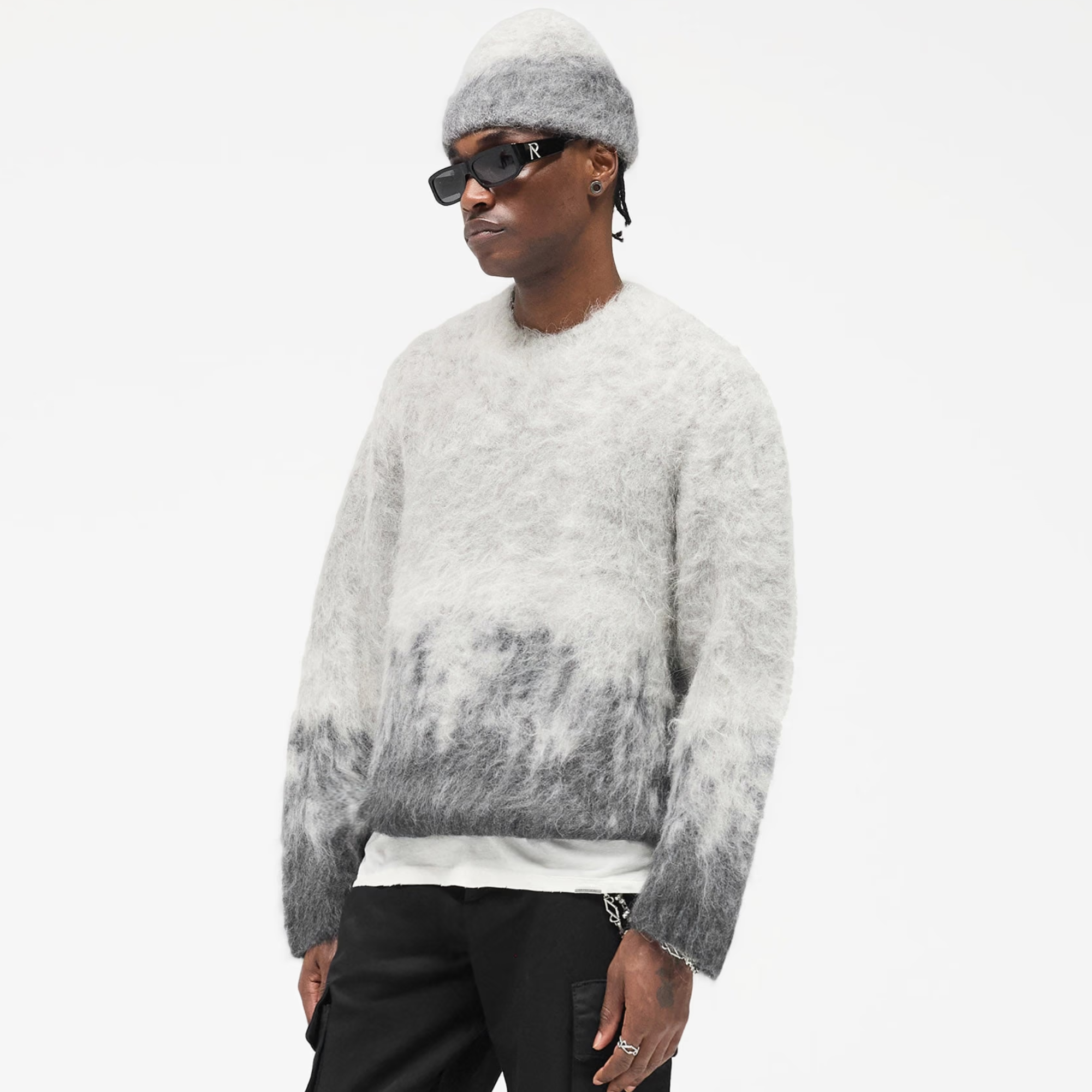 Represent Light Grey Ombre Sweater