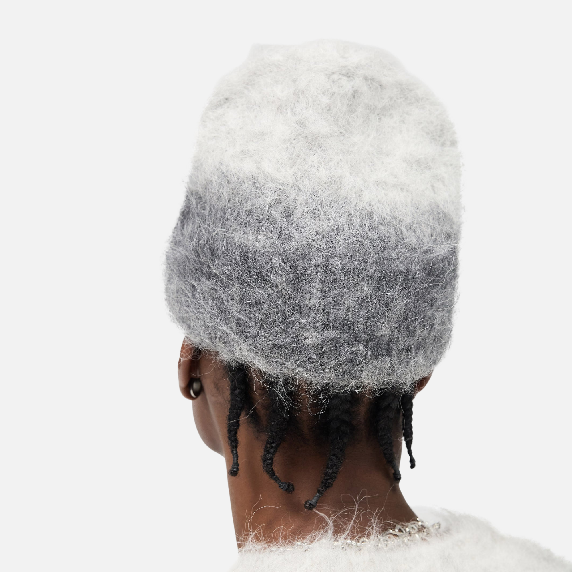 Represent Light Grey Ombre Knit Beanie