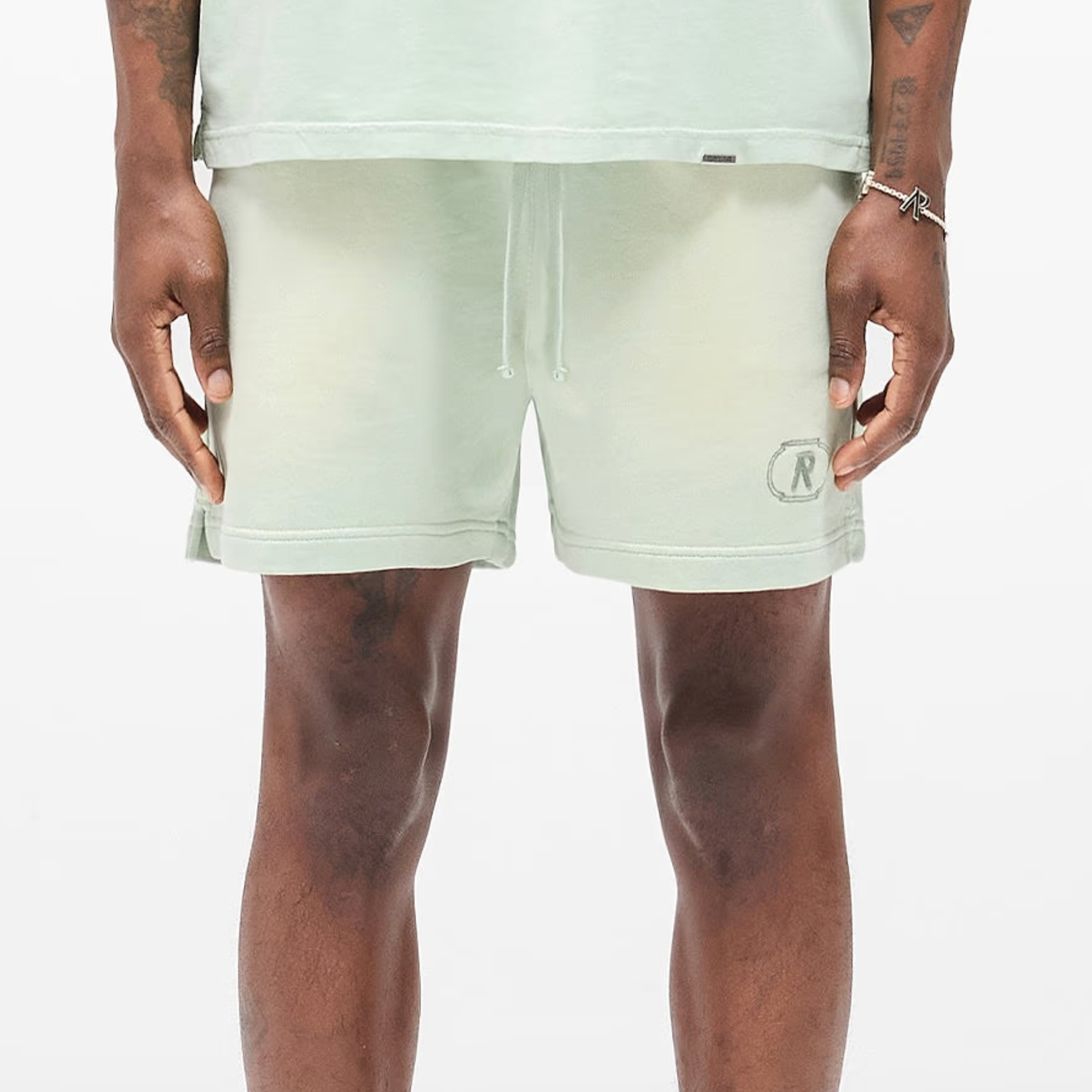 Represent Washed Sage Grand Vintage Shorts