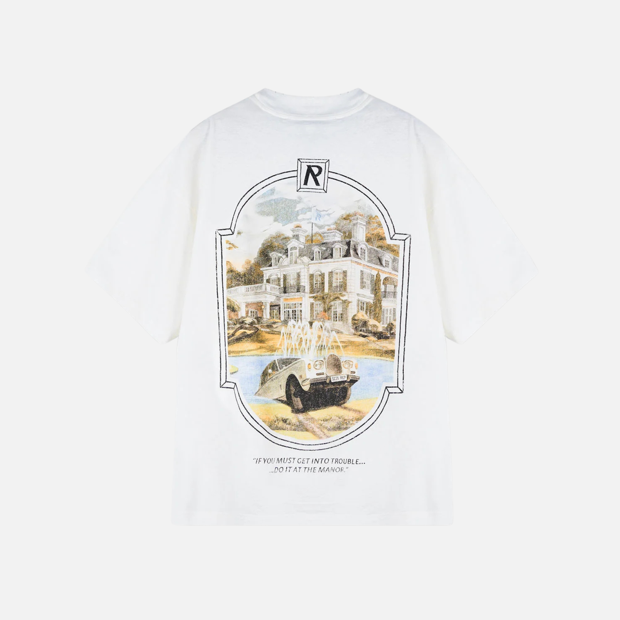 Represent Aged White Revere Manor T-Shirt
