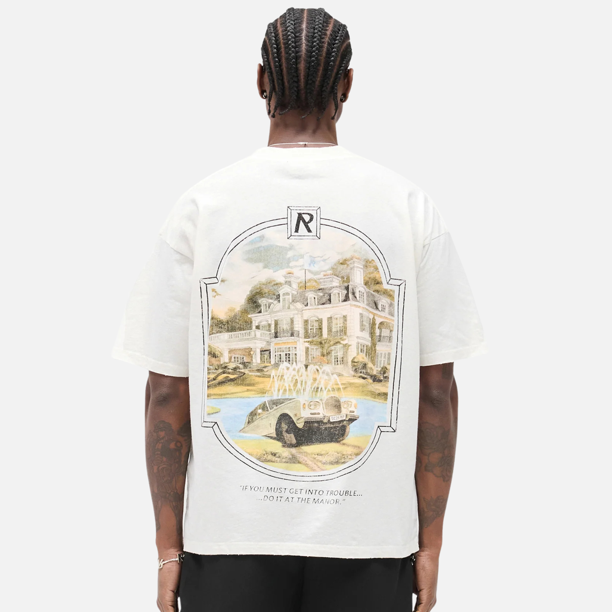 Represent Aged White Revere Manor T-Shirt