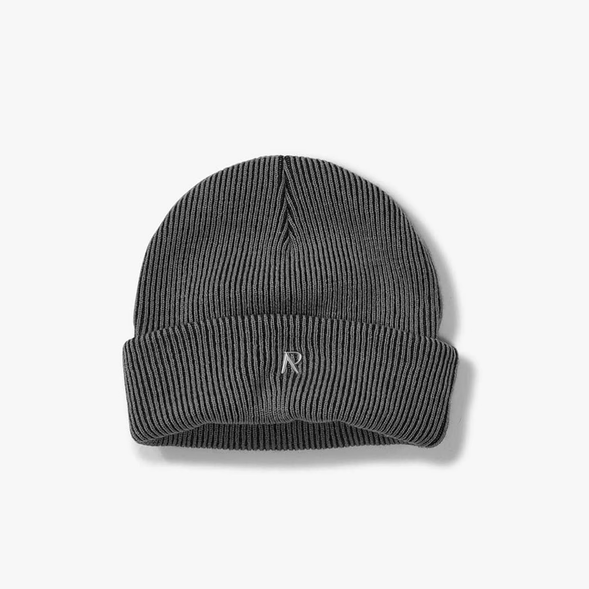 Represent Vintage Grey Rib Knit Beanie