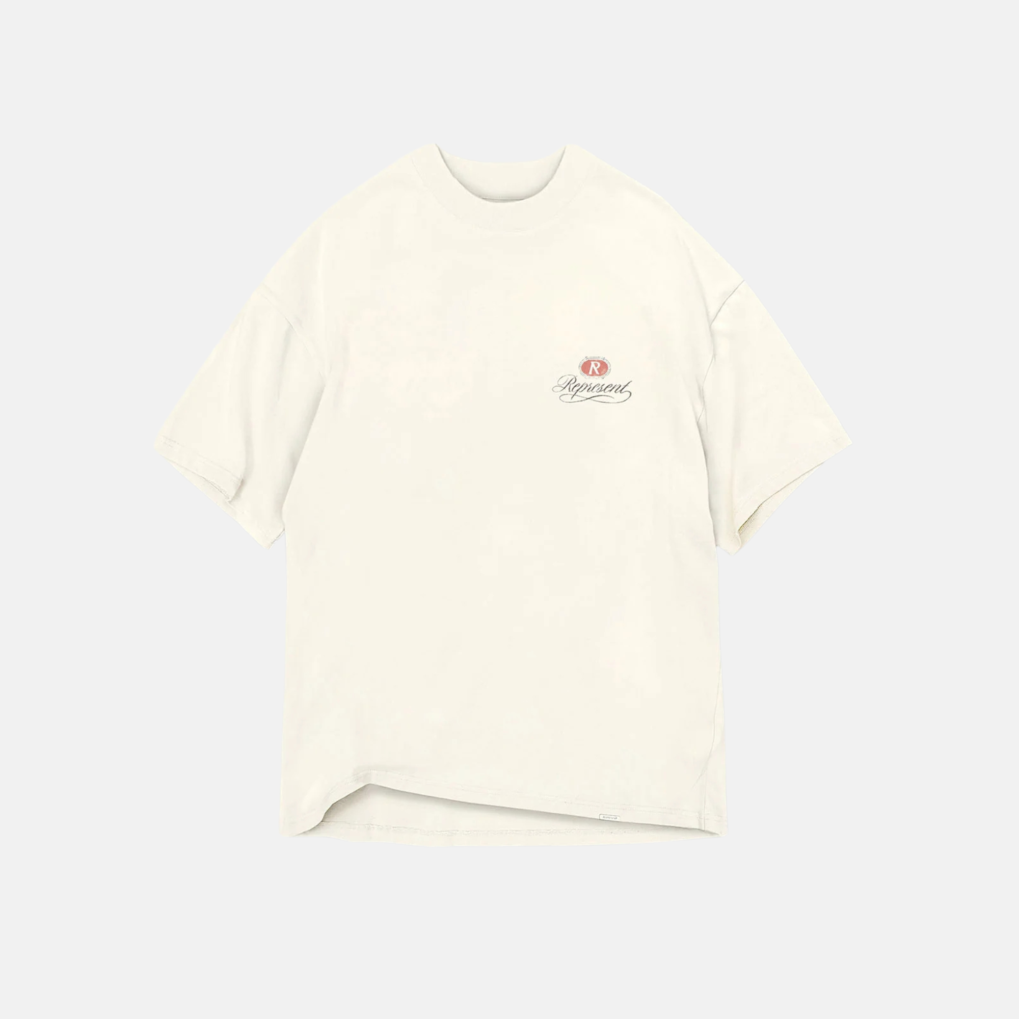 Represent Grand Vintage Hand Drawn Aged White T-Shirt