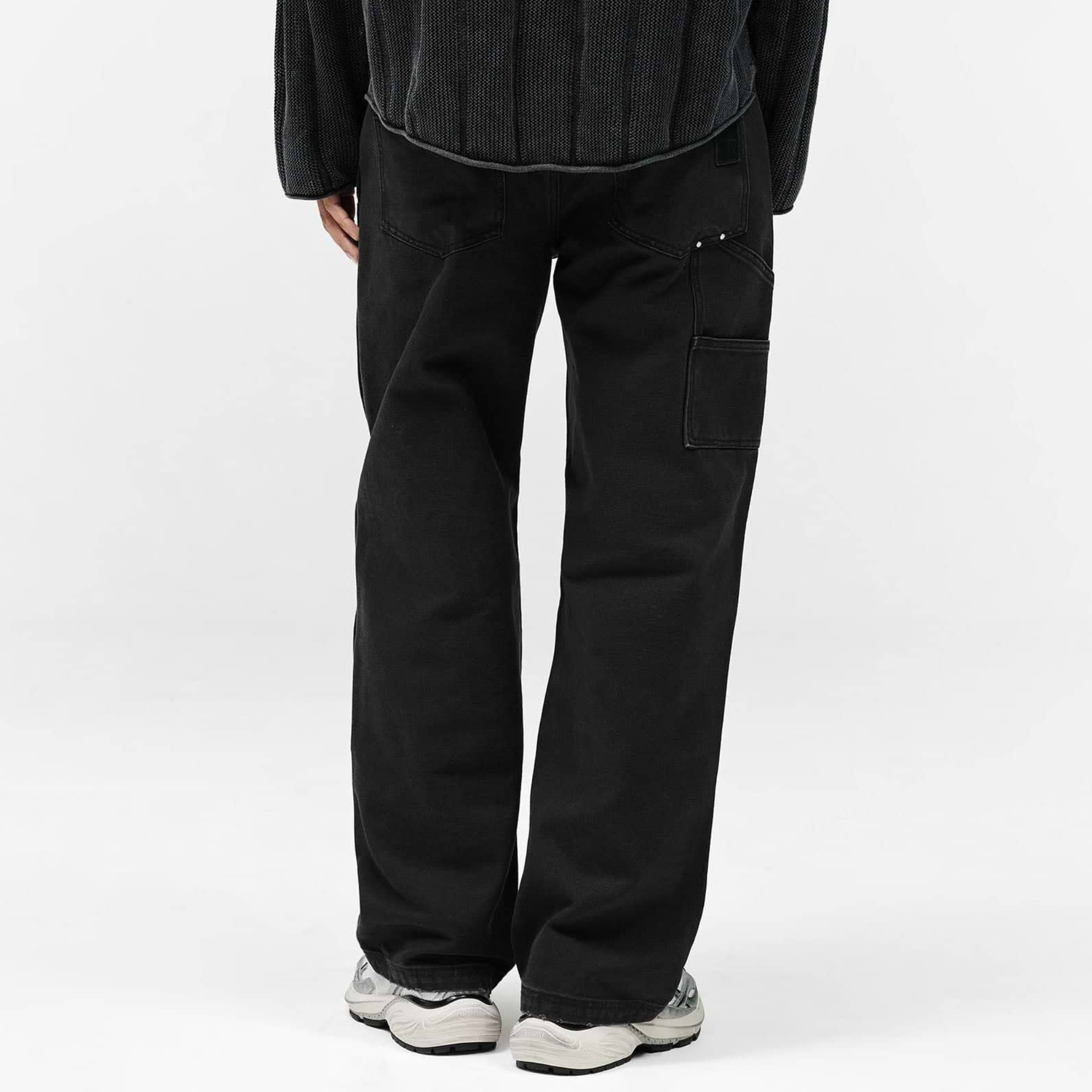 Represent Heaton Workwear Washed Black Pants