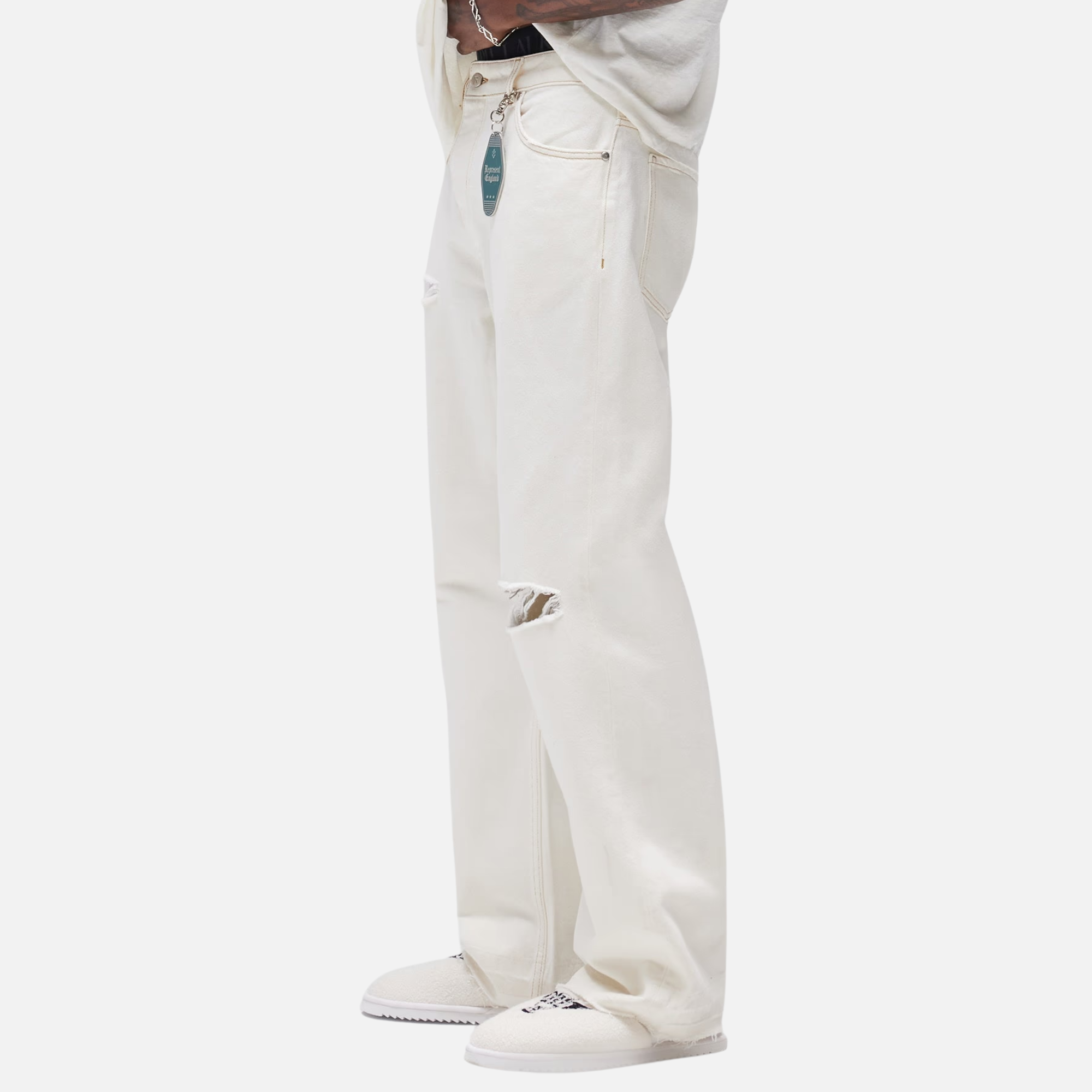 Represent Vintage White Heaton Jeans