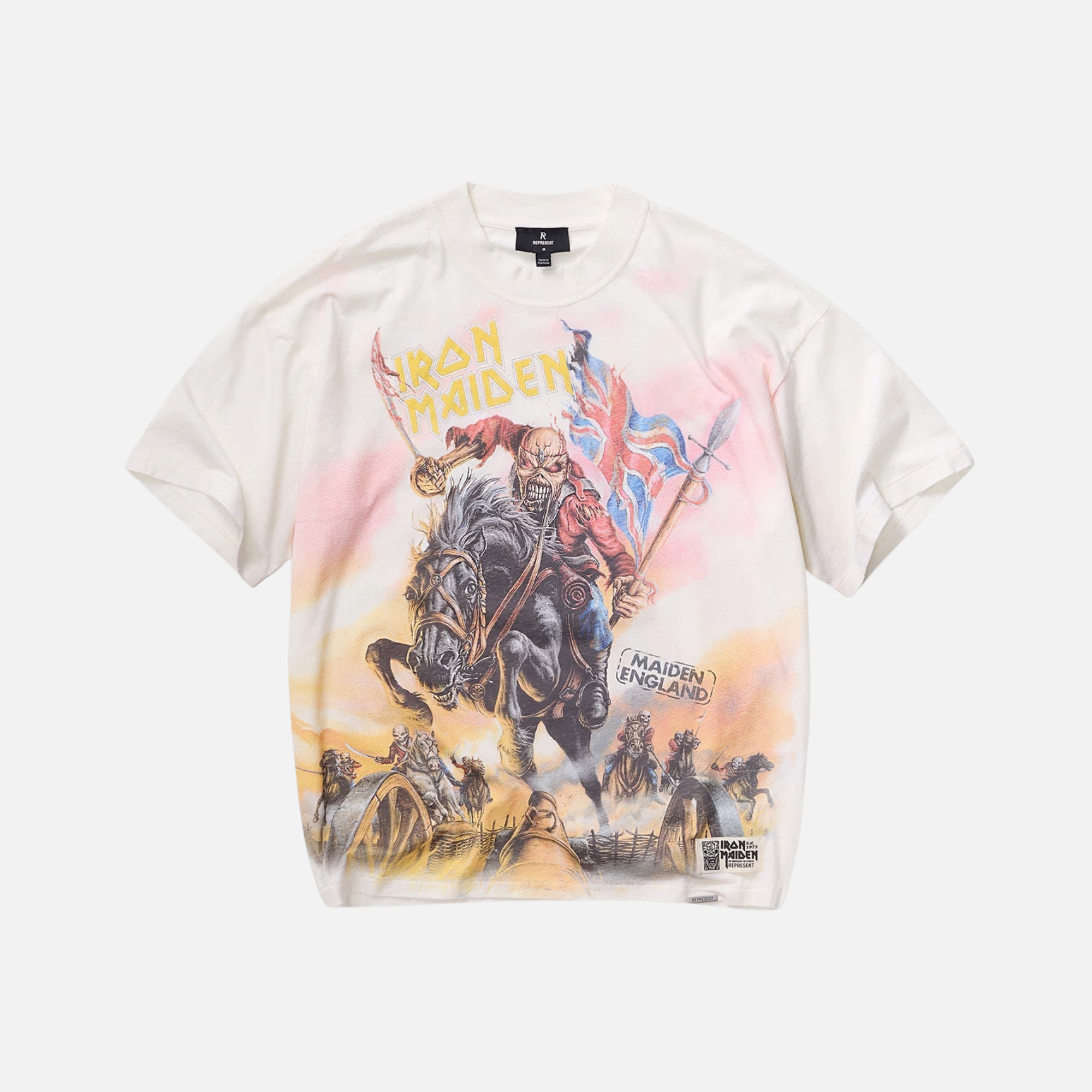 Represent x Iron Maiden Steed White T-Shirt
