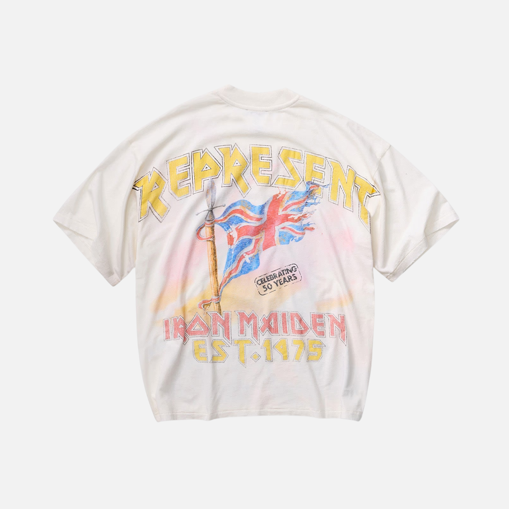Represent x Iron Maiden Steed White T-Shirt