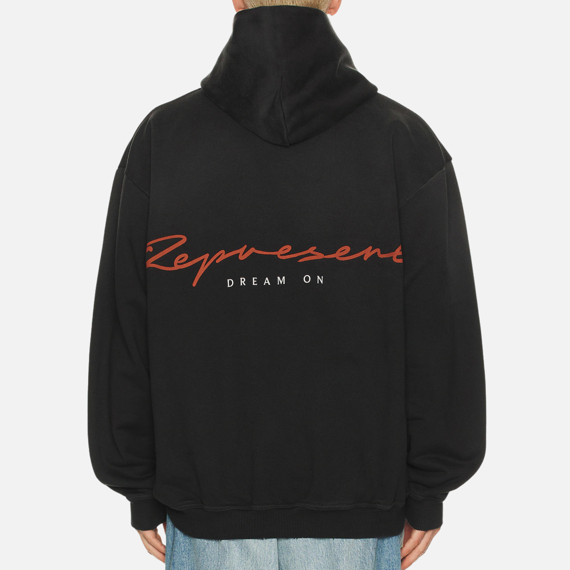 Represent Chrome Flight Stained Black Hoodie