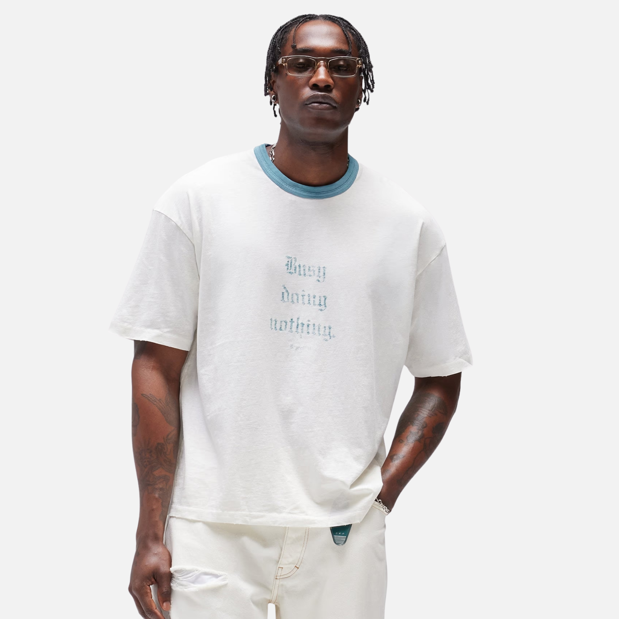 Represent Flat White Busy Doing Nothing T-Shirt