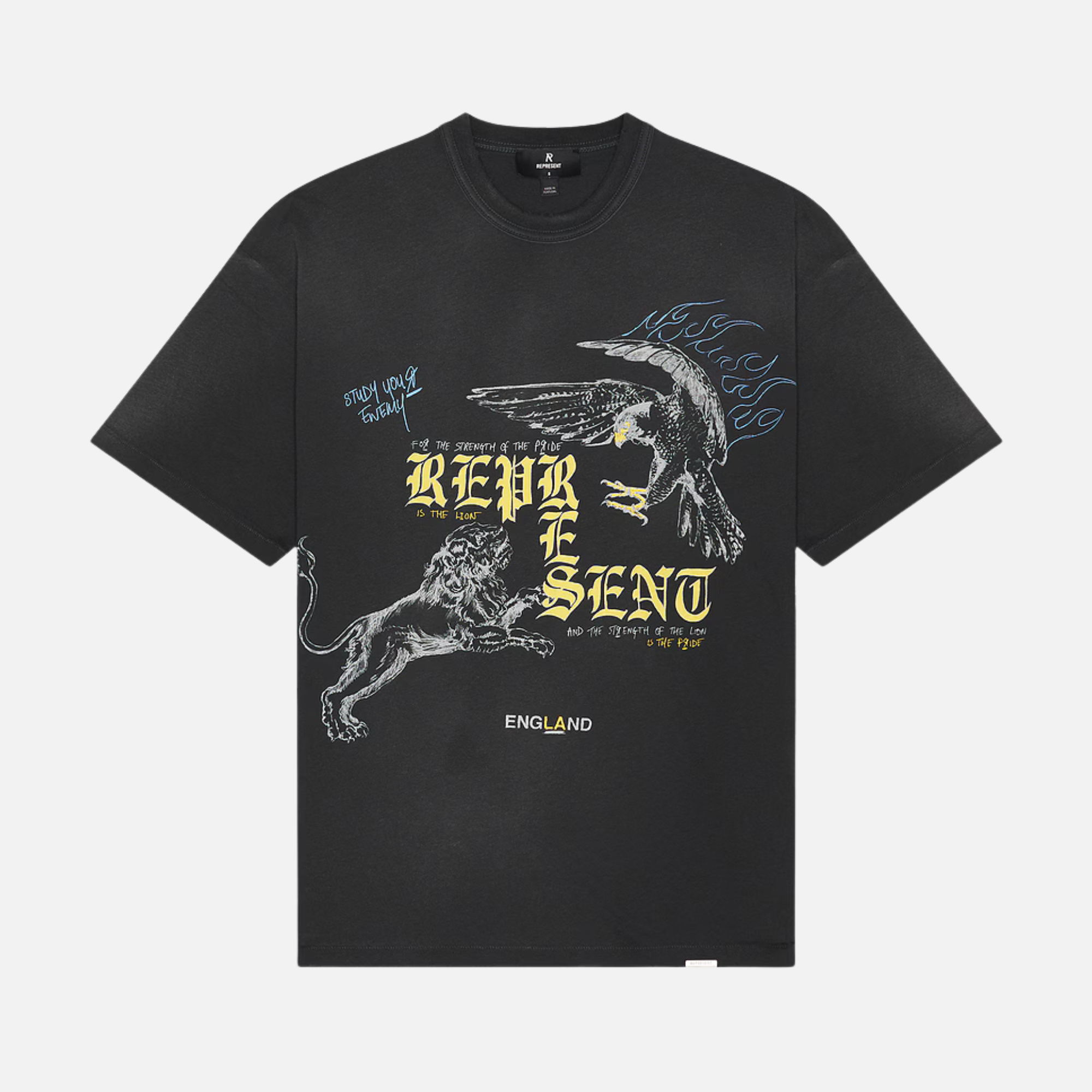 Represent Washed Black Enemy T-Shirt