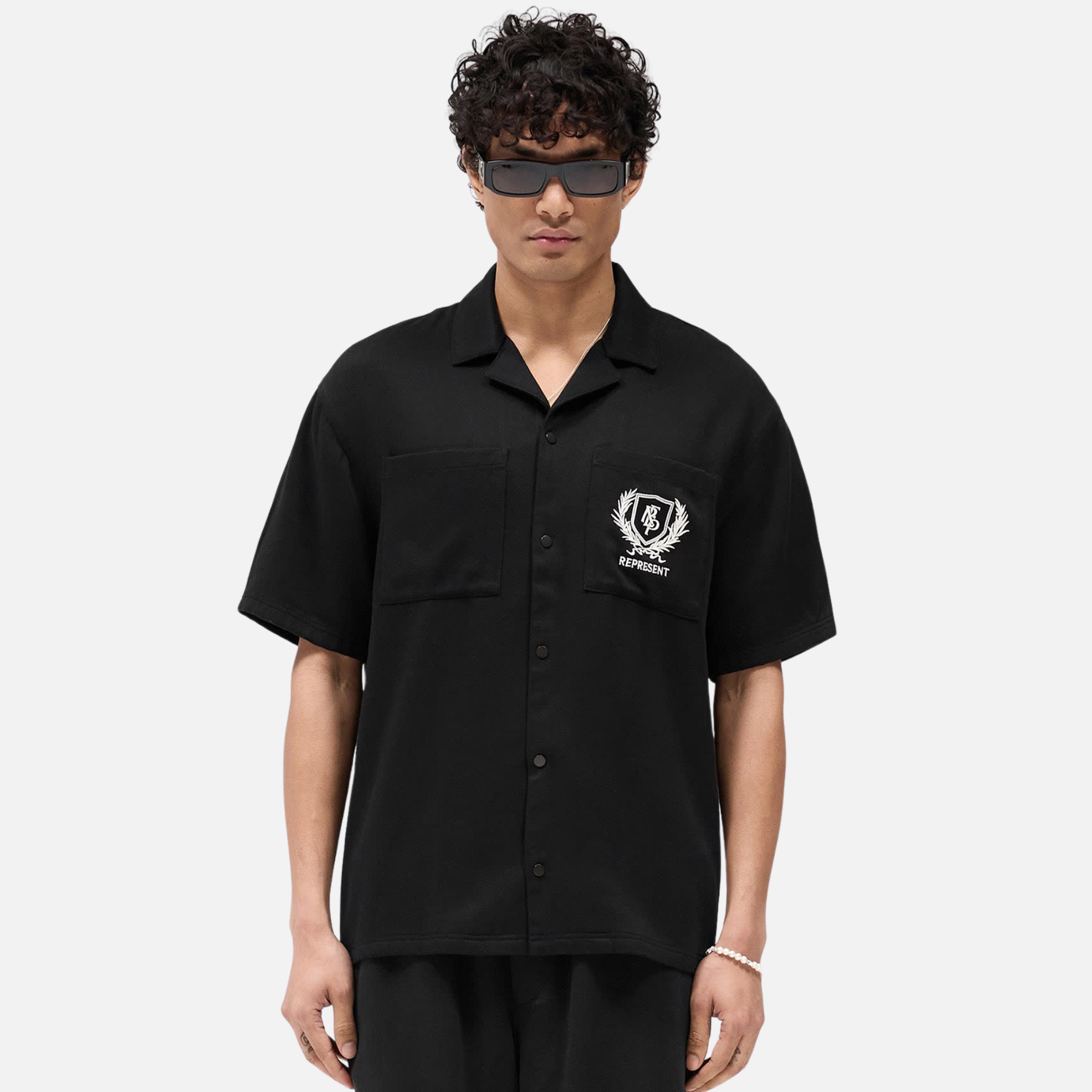 Represent Jet Black Crest Shirt