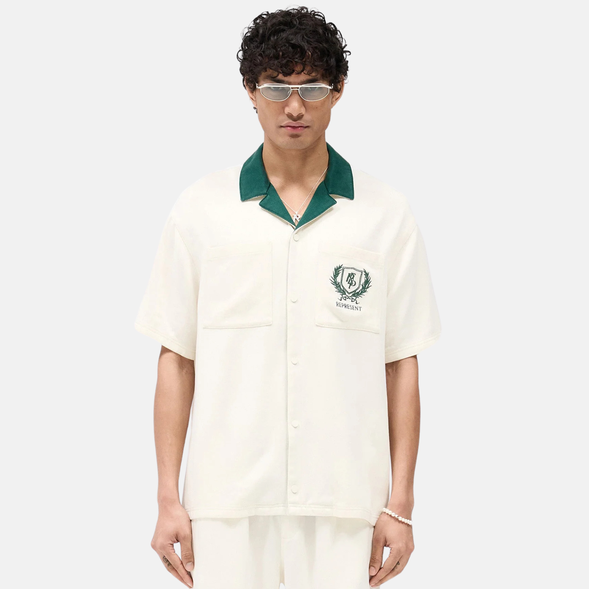 Represent Antique White Crest Shirt