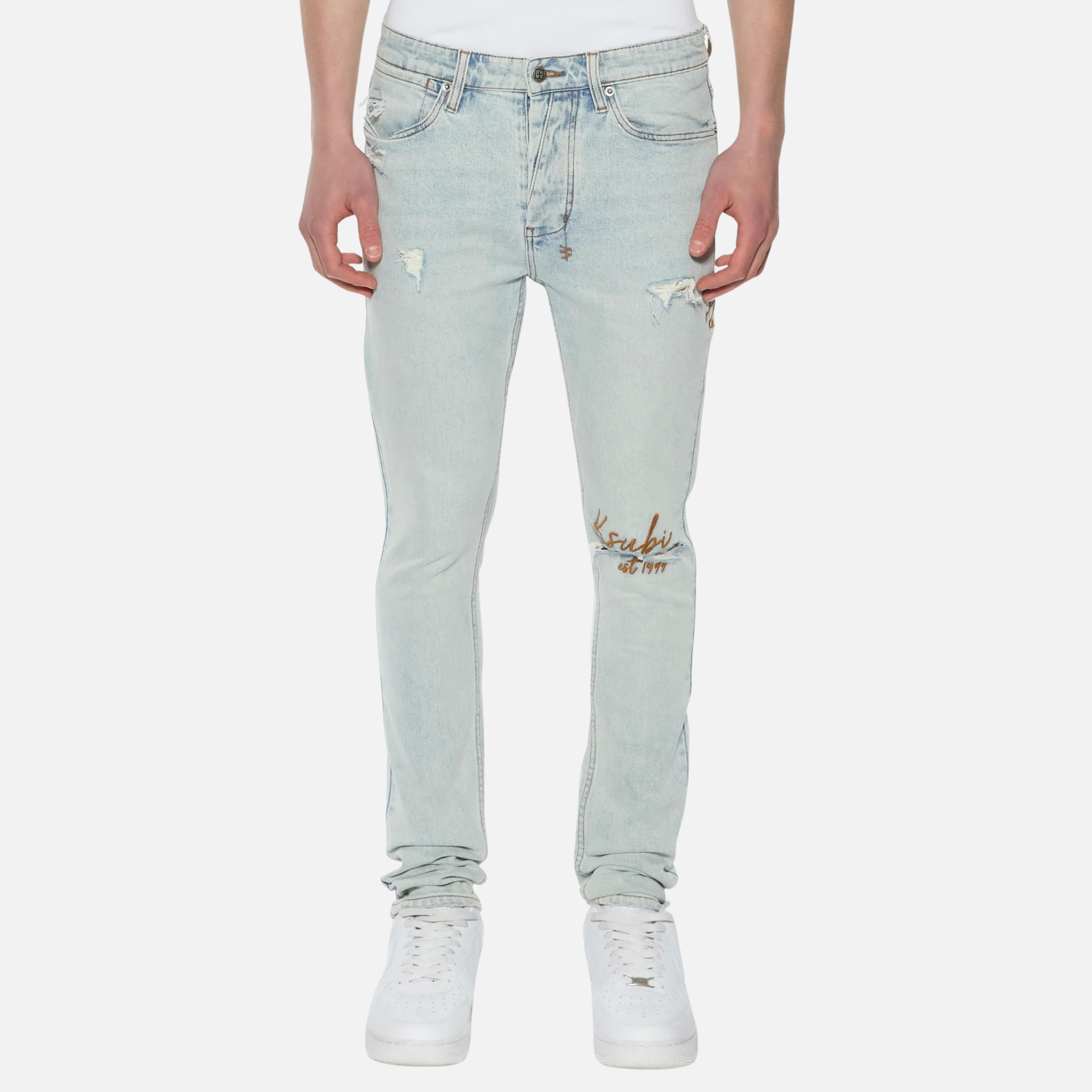 Ksubi Van Winkle Frost Blue Arch Jeans