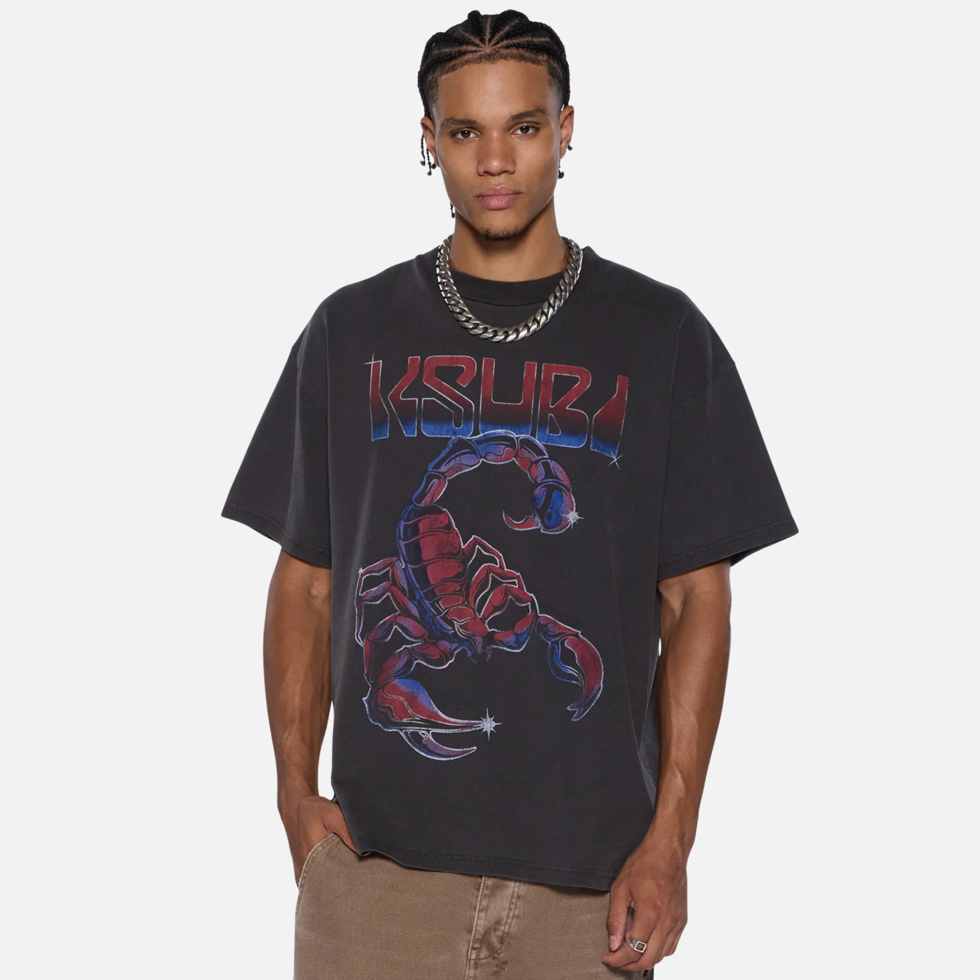 Ksubi Faded Black Venom Ekcess SS T-Shirt