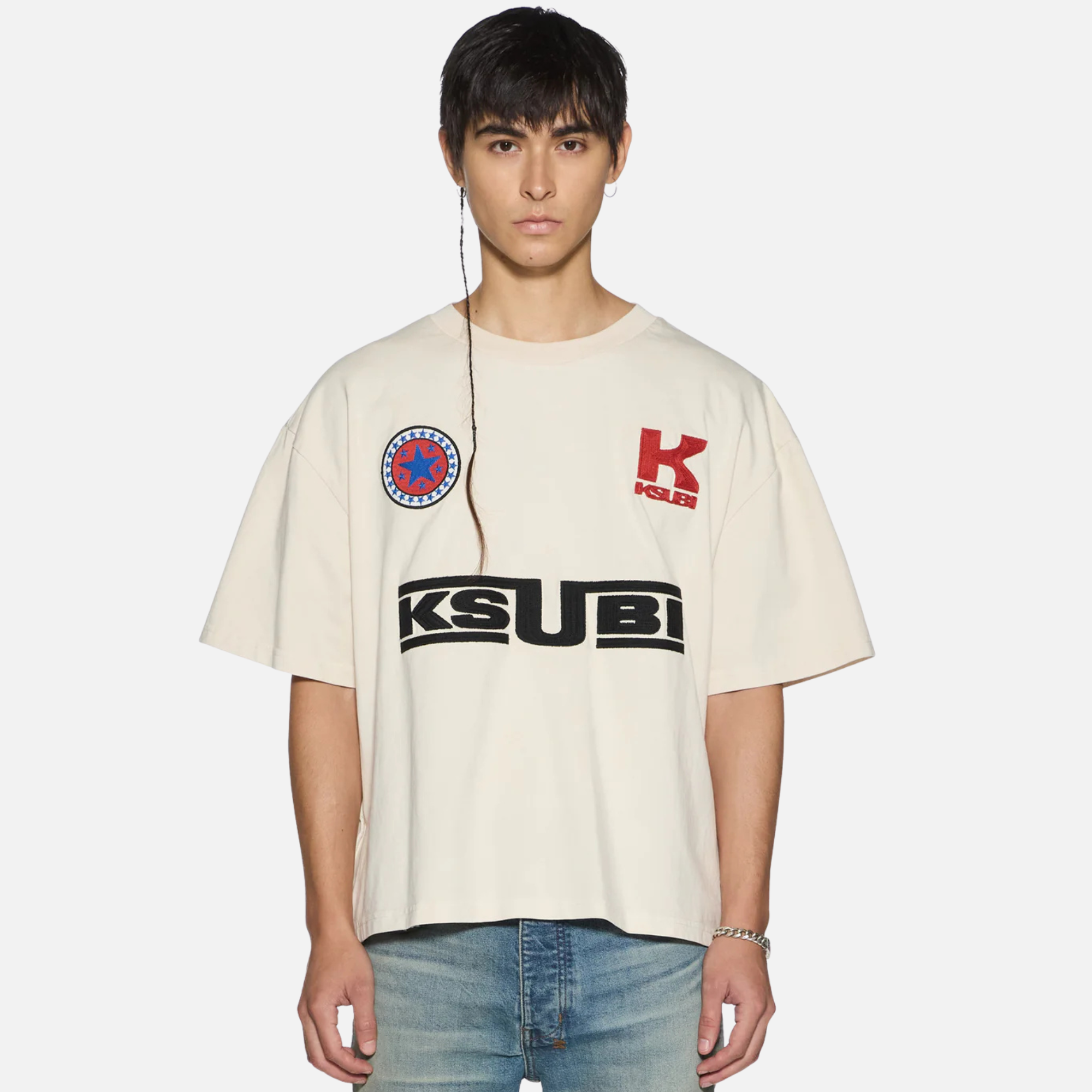 Ksubi Natural Zoom Ekcess Ecru T-Shirt