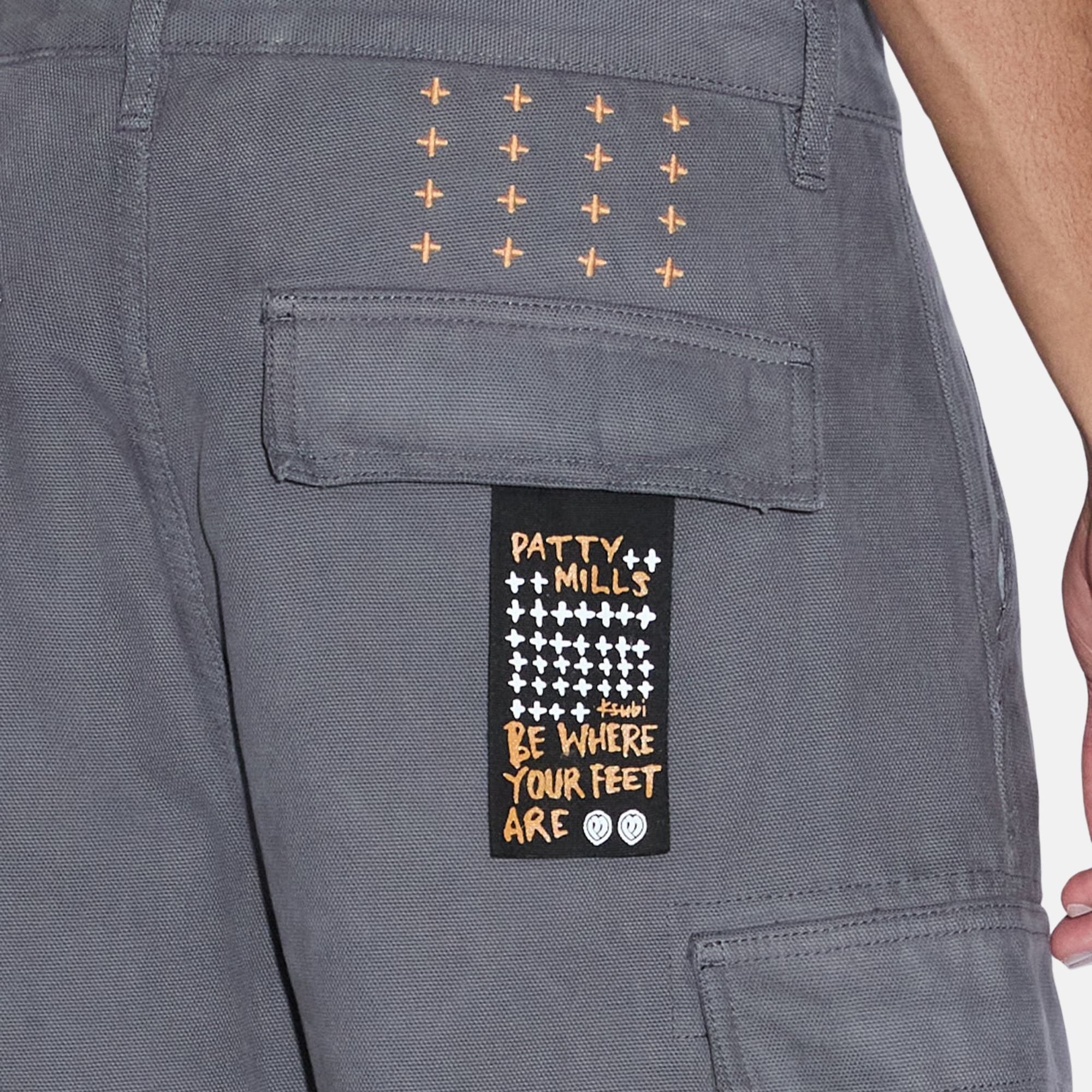 Ksubi x Patty Mills Washed Black All Hands Cargo Pants