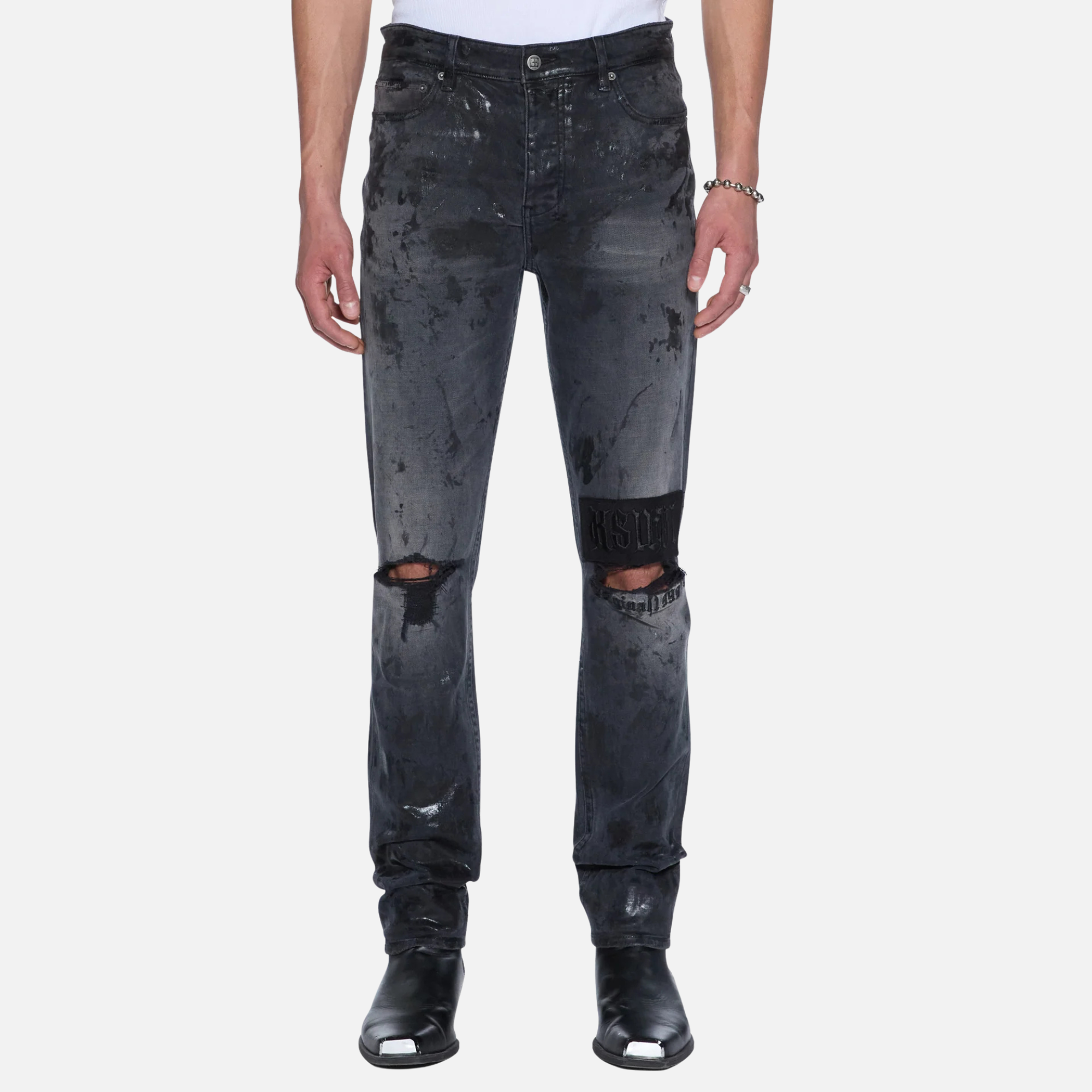 Ksubi Chitch Powder Grey Praying Jeans – Puffer Reds
