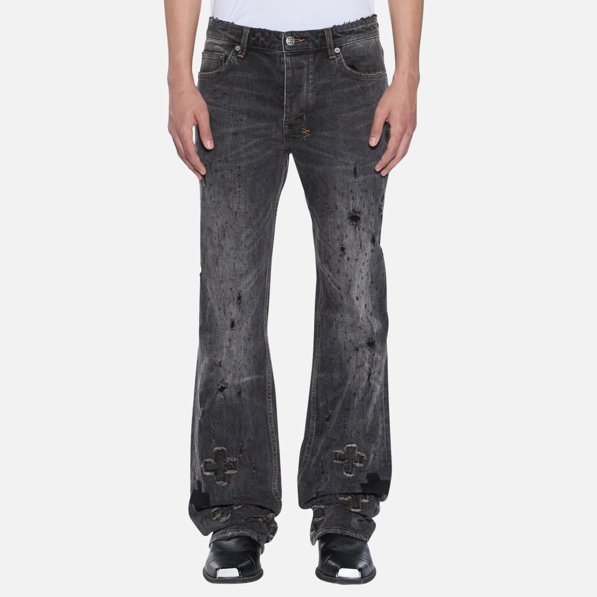 Ksubi Bronko Asher Black Shotgun Jeans