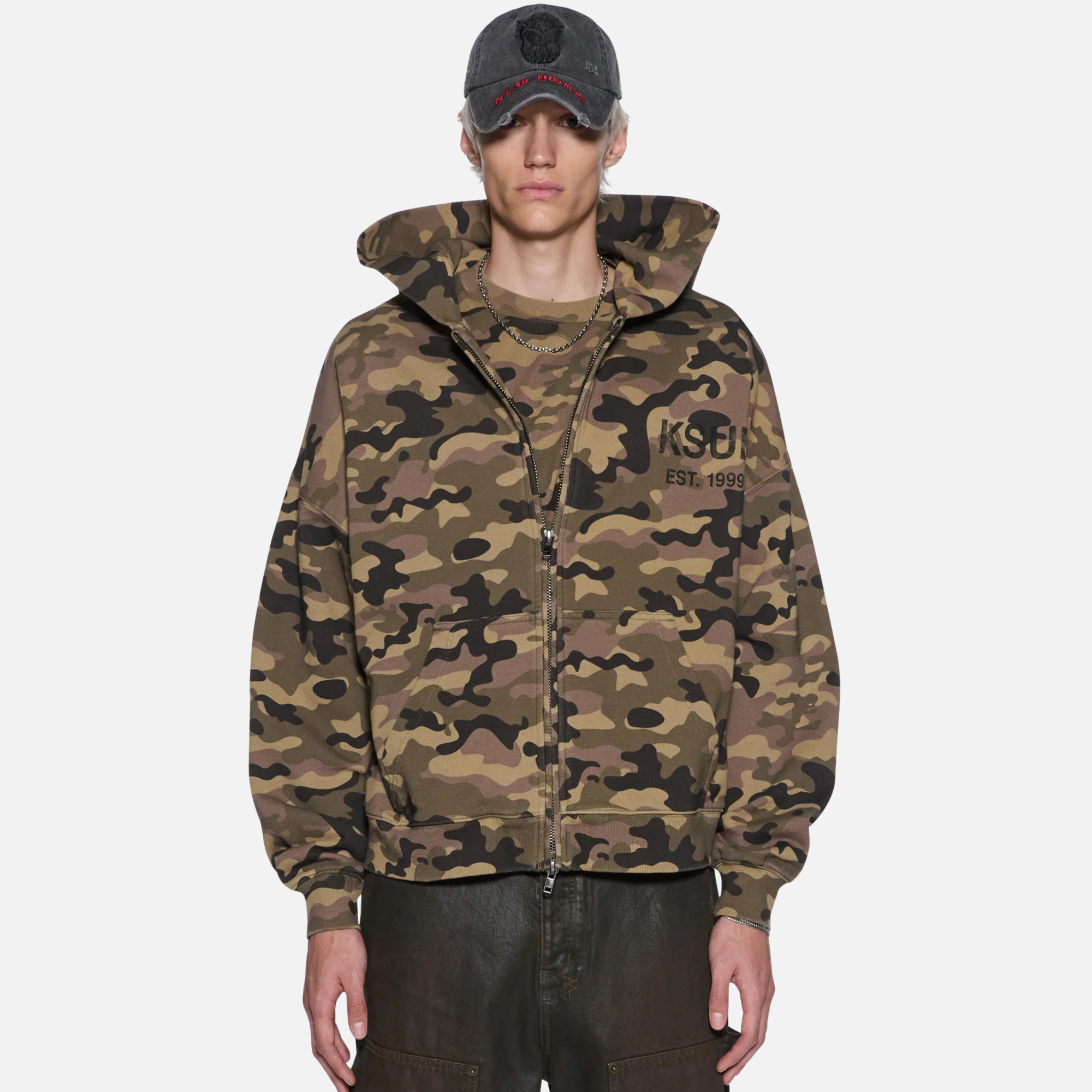 Ksubi Camo Halen Full-Zip Hoodie