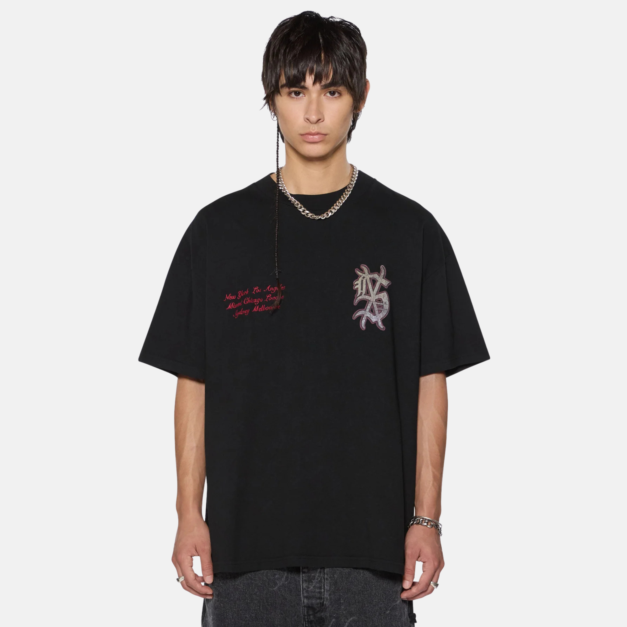 Ksubi Jet Black Playoff Ekcess T-Shirt – Puffer Reds Ksubi Jet Black Playoff Ekcess T-Shirt – Puffer Reds