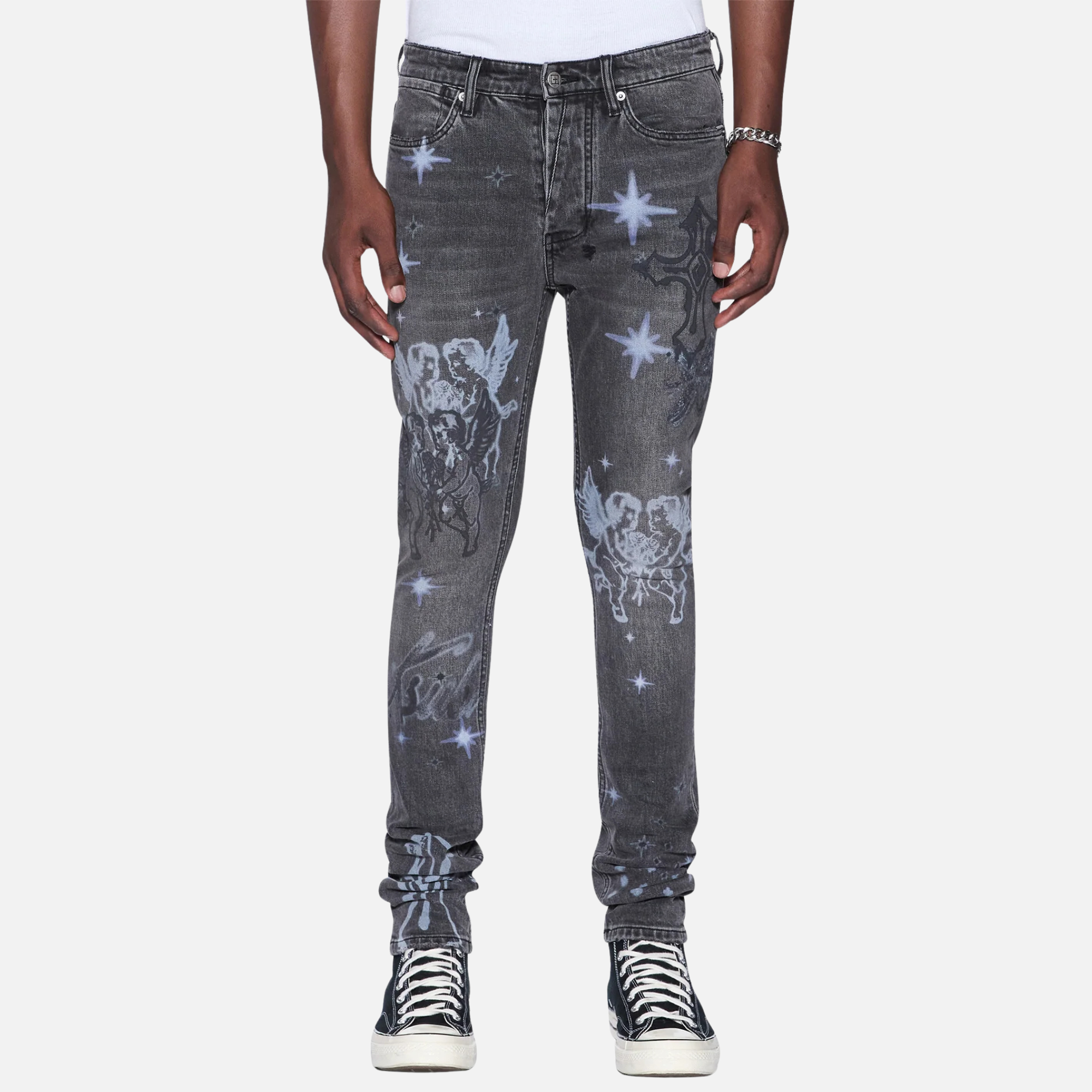 Ksubi Van Winkle Asphalt Cherub Jeans – Puffer Reds