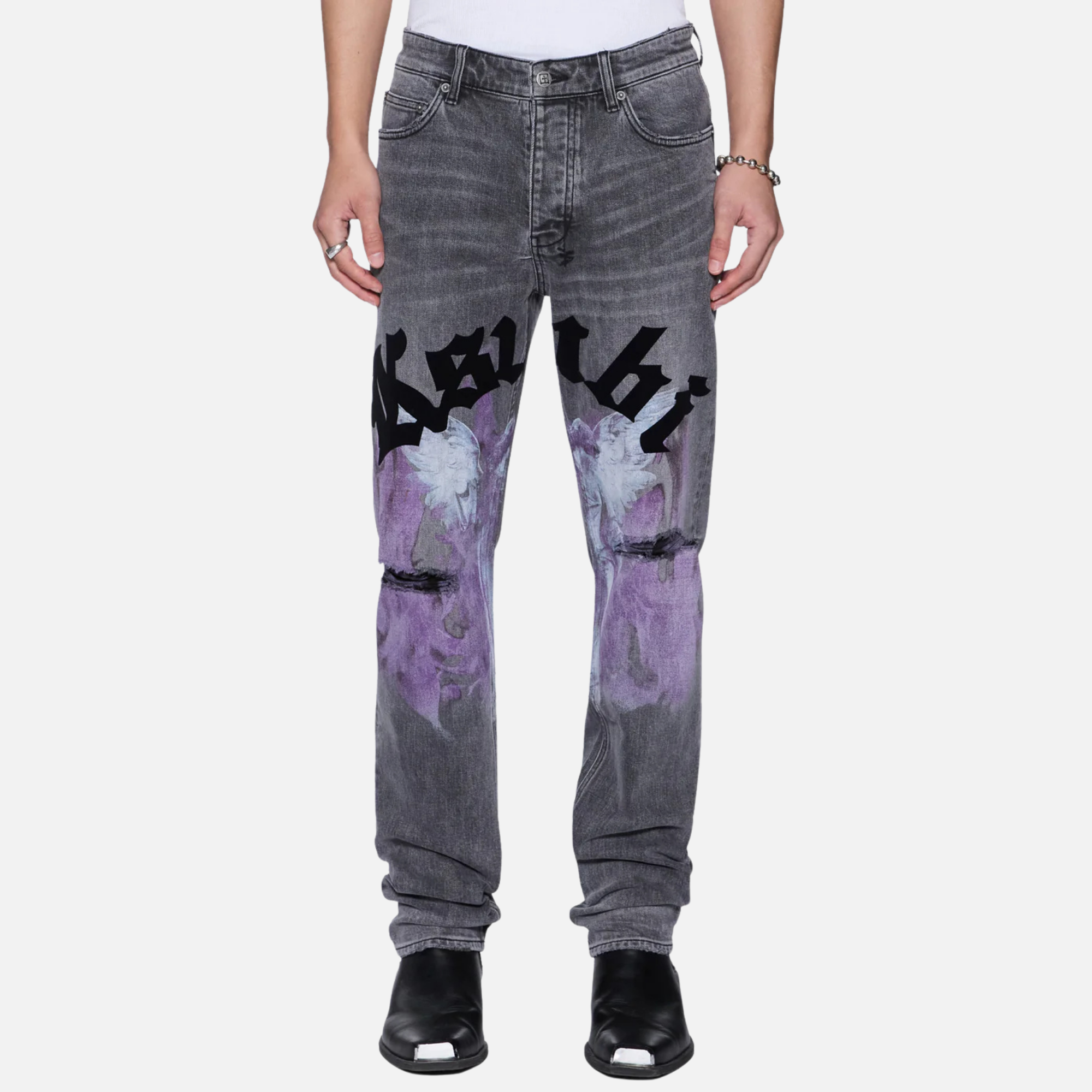 Ksubi Charcoal Chitch Sinners Fallen Jeans – Puffer Reds