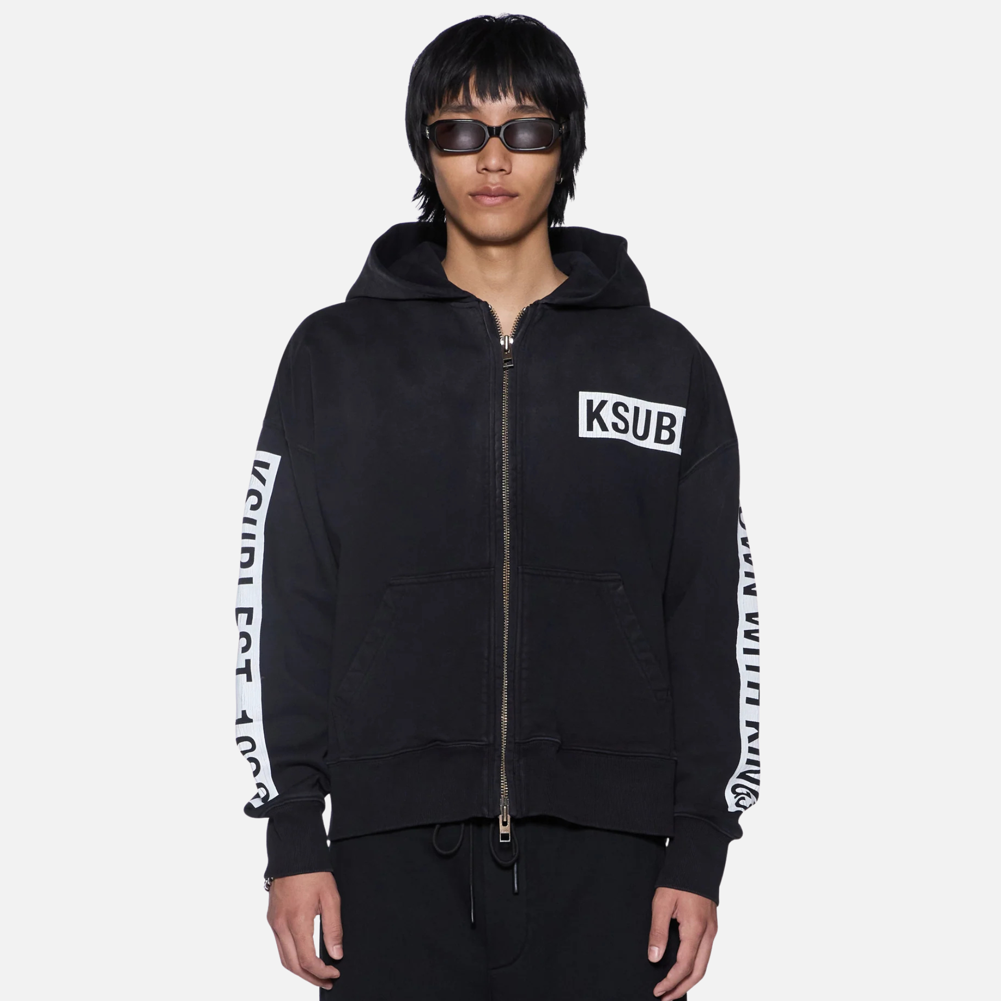 Ksubi Kings Halen Zip Black Hoodie