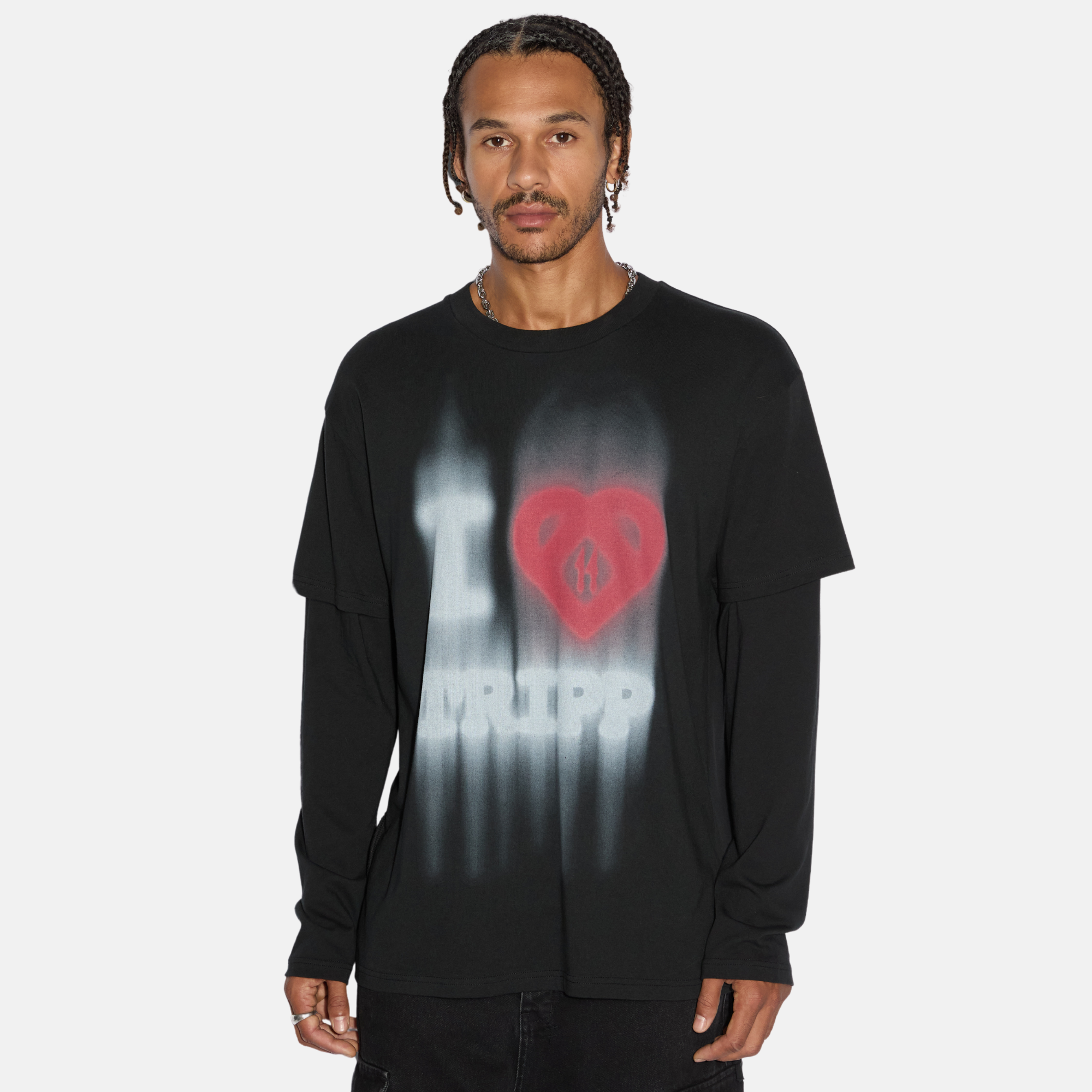 Ksubi x Trippie Redd Love Trip Long Sleeve T-Shirt – Puffer Reds Ksubi x Trippie Redd Love Trip Long Sleeve T-Shirt – Puffer Reds