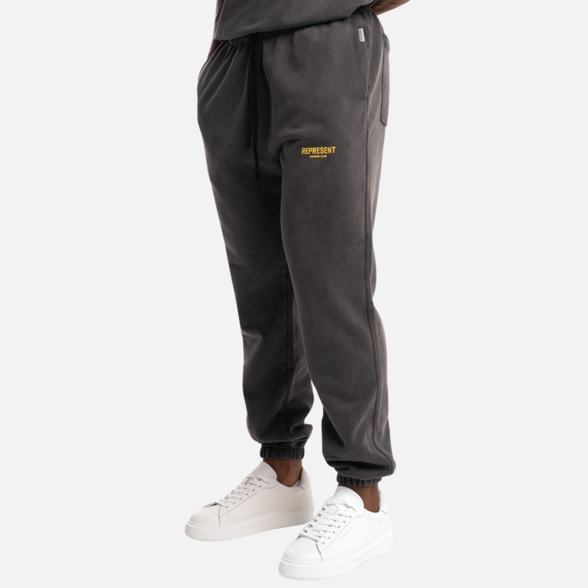 Represent Vintage Grey Yellow Owners Club Sweatpants