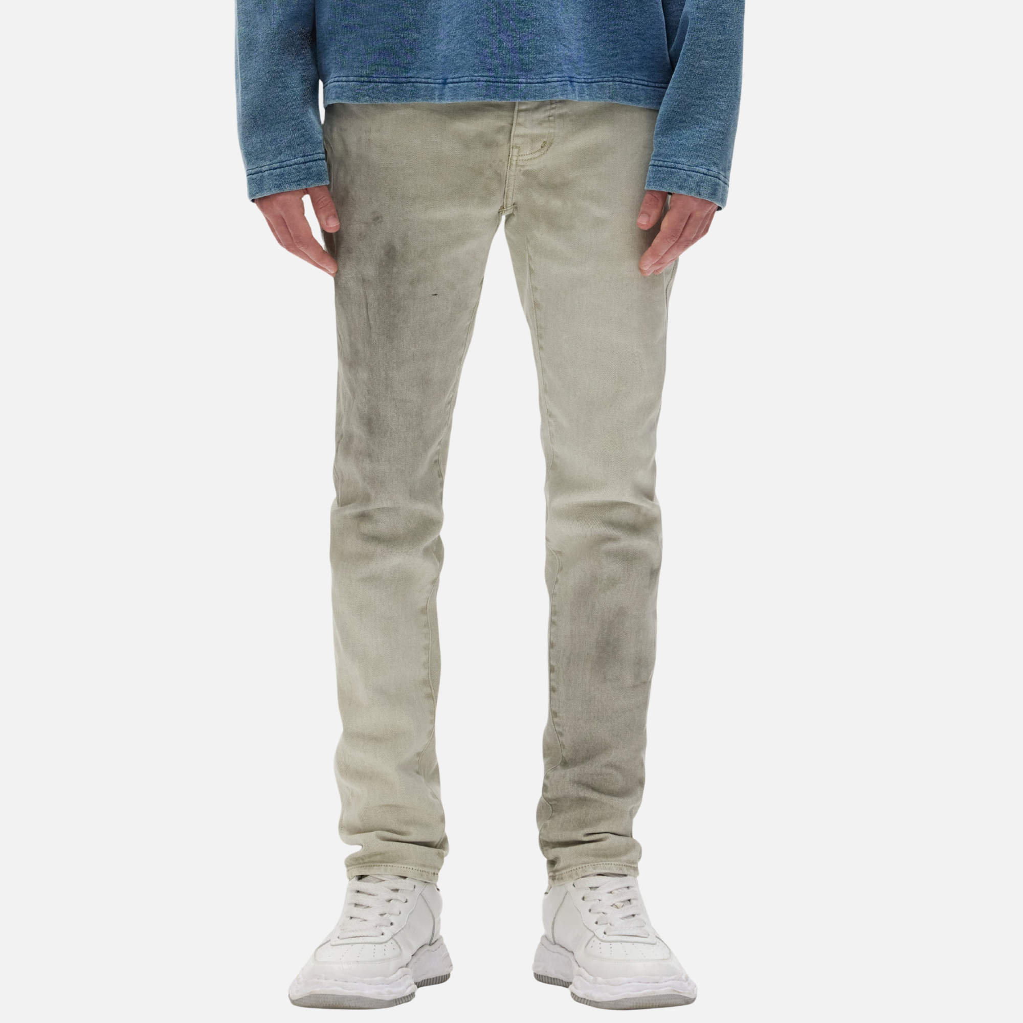 Purple Brand Skinny Haze Pelican Khaki Jeans
