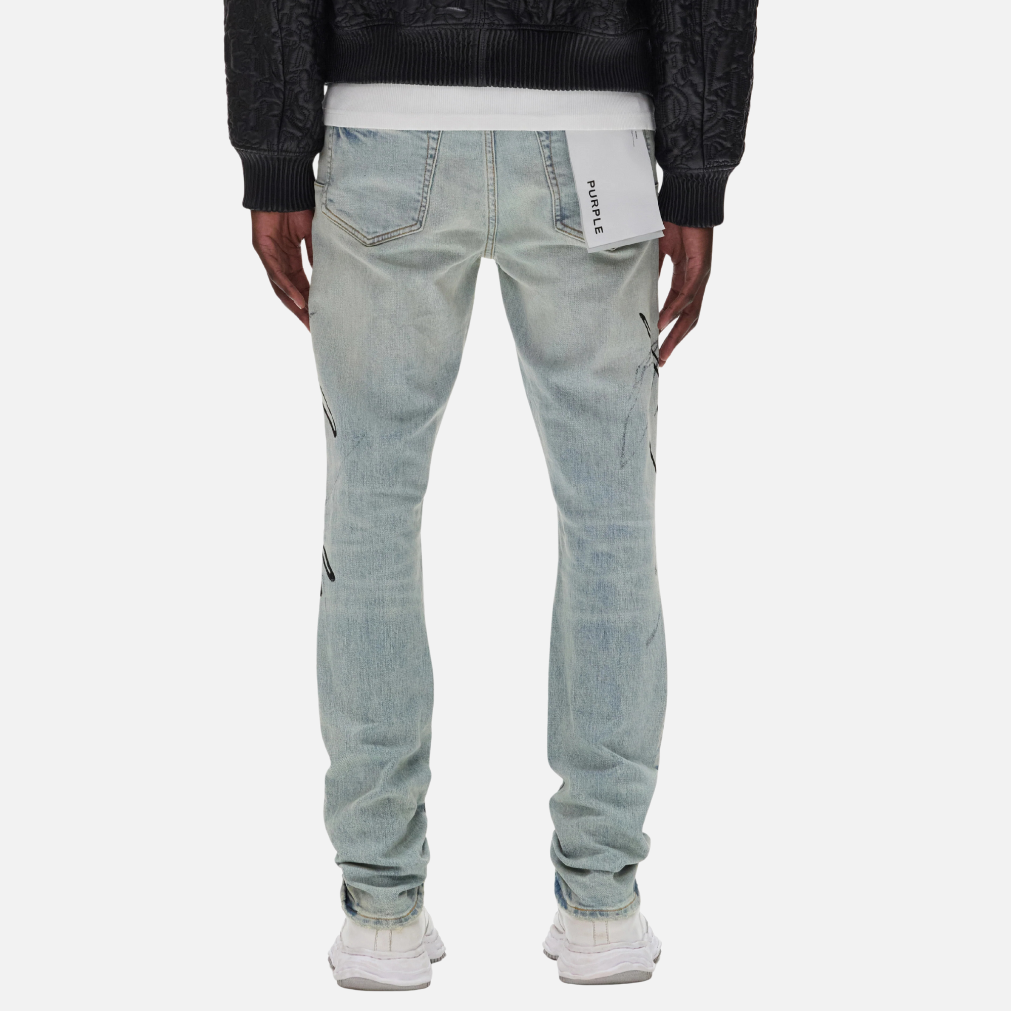 Purple Brand Skinny Double Script Jeans