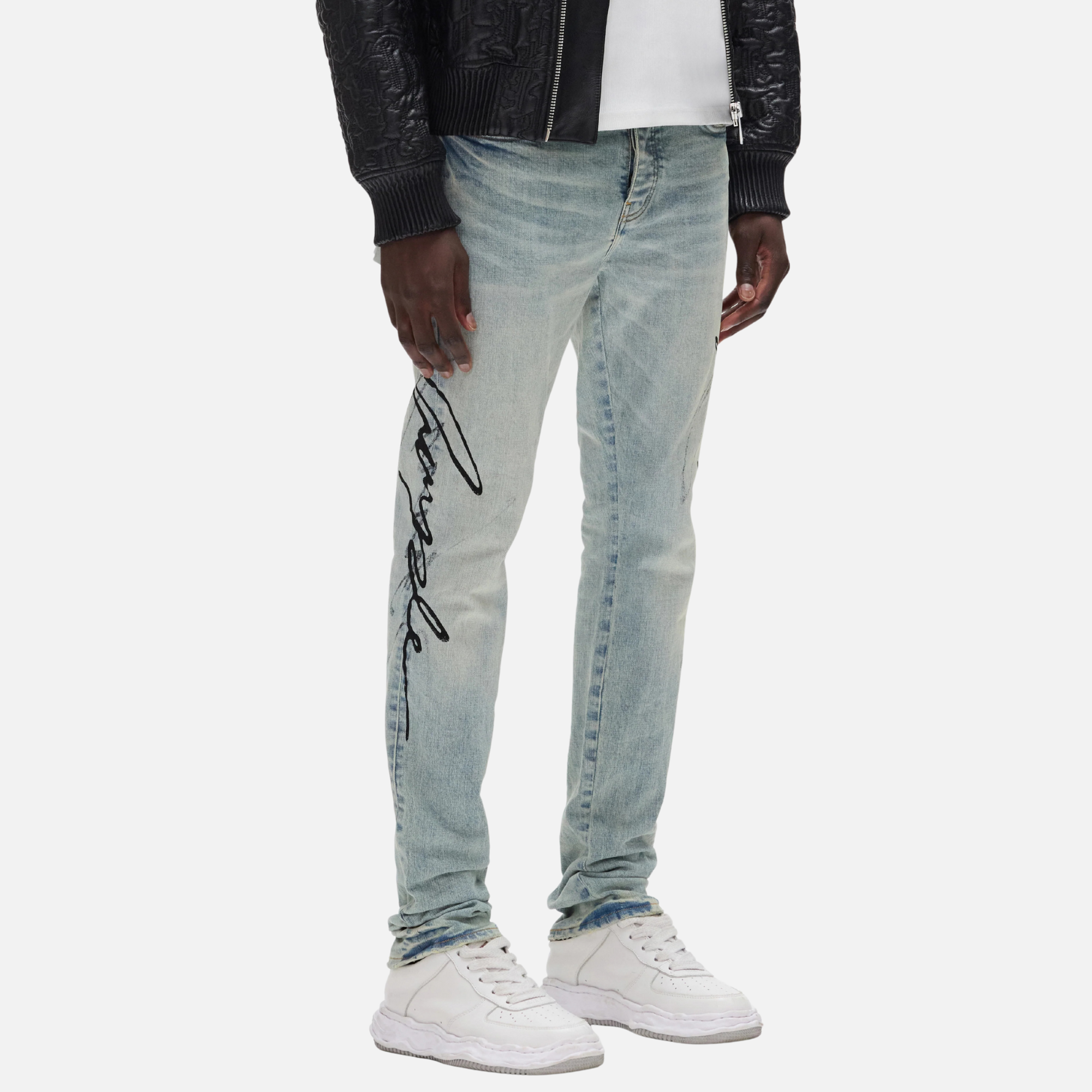 Purple Brand Skinny Double Script Jeans
