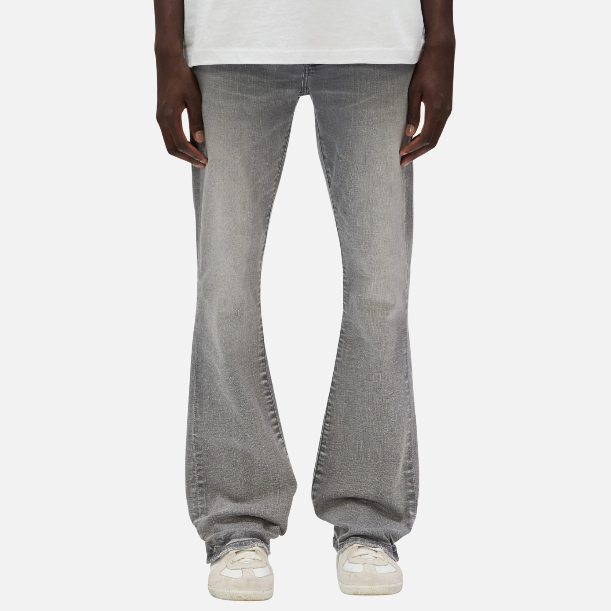 Purple Brand Grey Flare Storm Sky Jeans