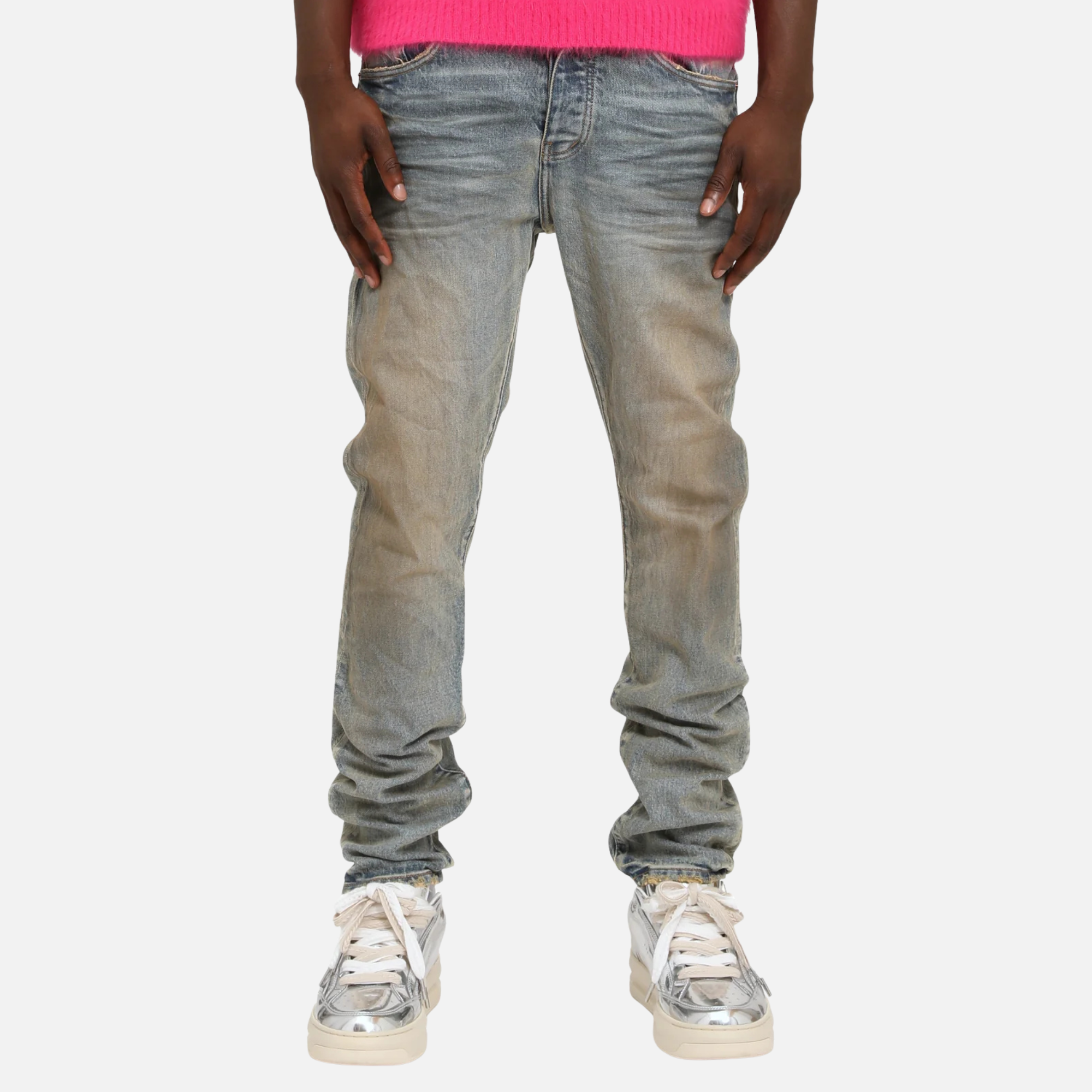 Purple Brand Glow Dirty Jeans – Puffer Reds