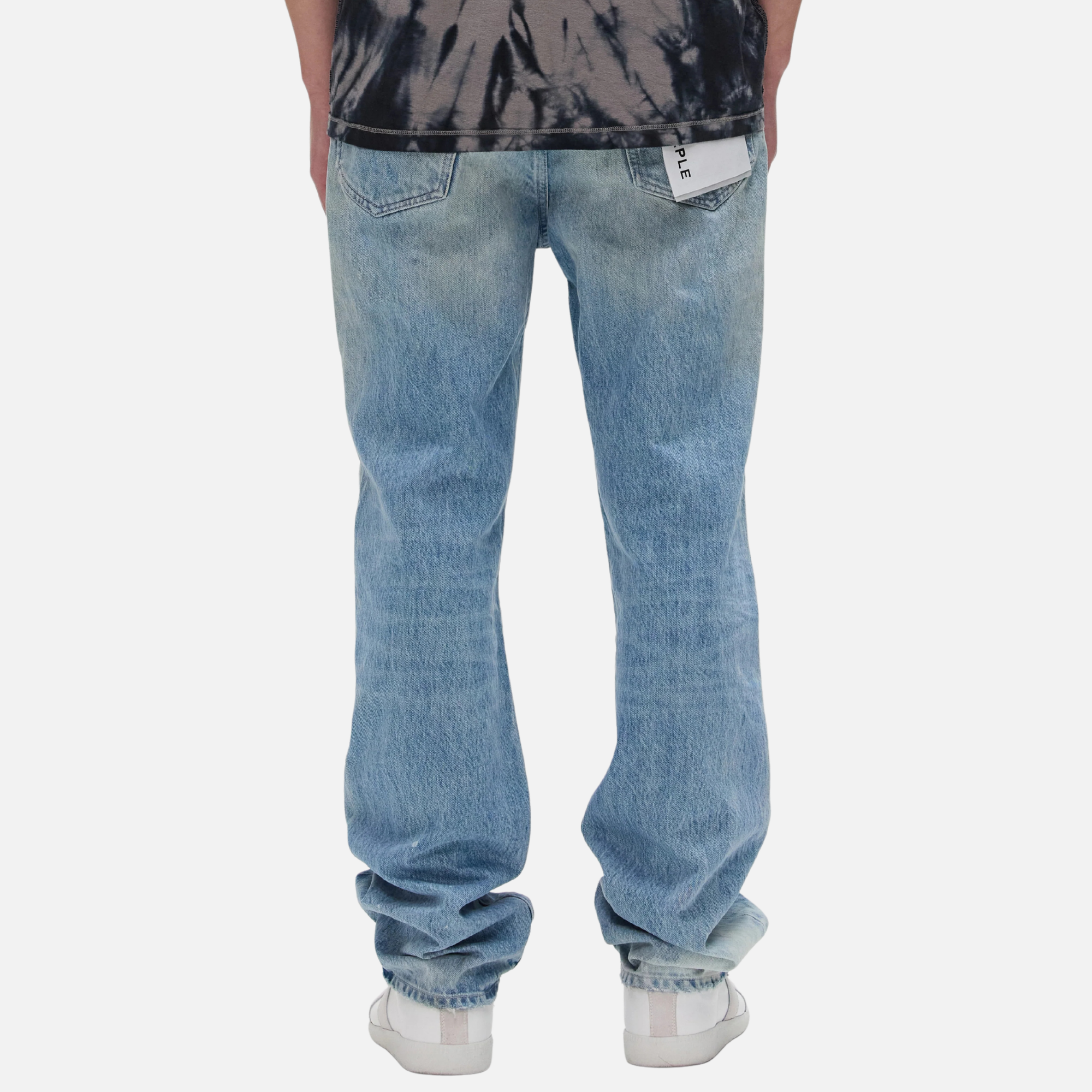 Purple Brand Garda Knee Blowouts Light Indigo Jeans