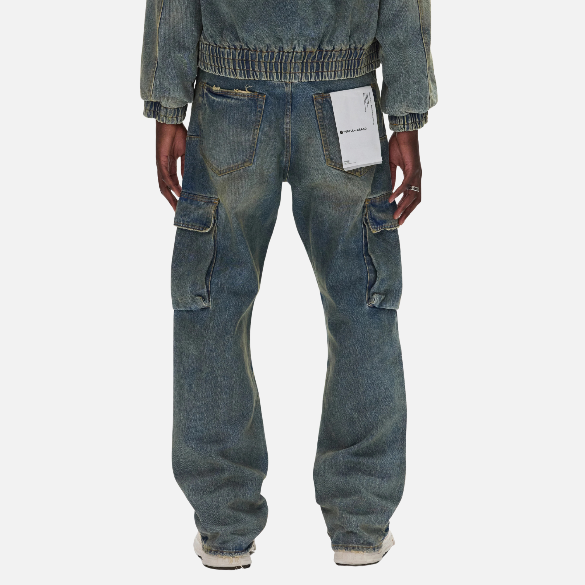 Purple Brand Light Indigo Cargo Vintage Jeans